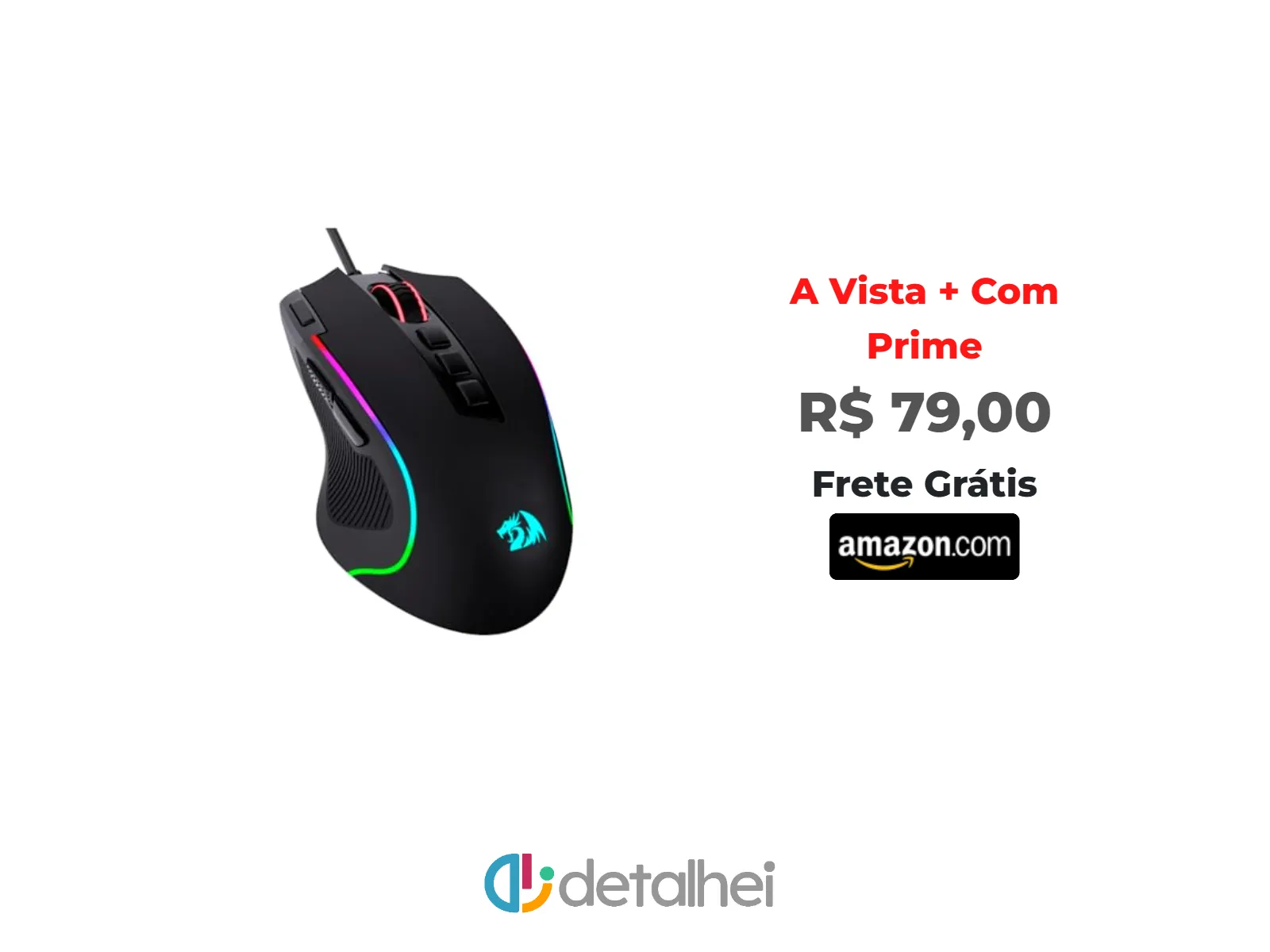 Foto do produto ❗Mouse Gamer Redragon Predator RGB M612-RGB, Preto<br/>#Amazon: <a href="https://harpy.me/BJuOwQ0ILEFP" target="_blank" rel="nofollow">https://harpy.me/BJuOwQ0ILEFP</a>