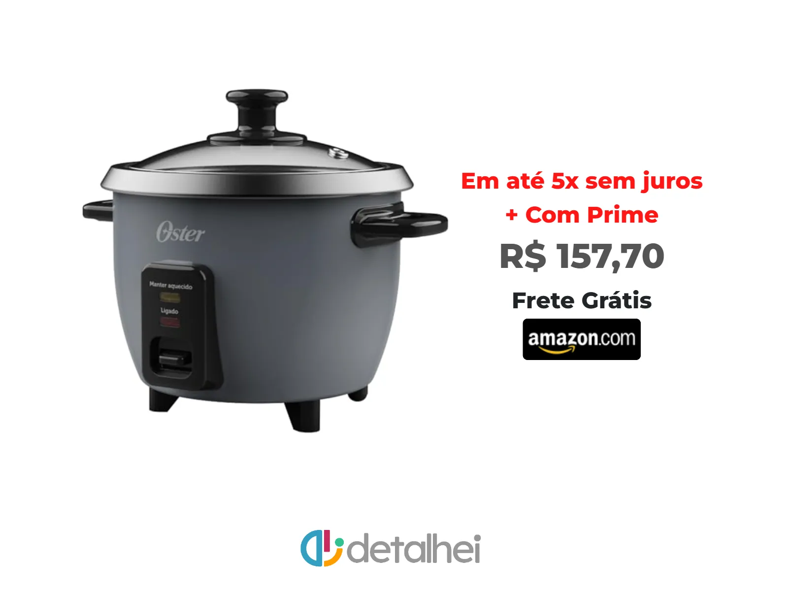 Foto do produto ❗OSTER - Panela Elétrica De Arroz Oster Pan306 127v<br/>#Amazon: <a href="https://harpy.me/t6IUrPSXnO7A" target="_blank" rel="nofollow">https://harpy.me/t6IUrPSXnO7A</a>