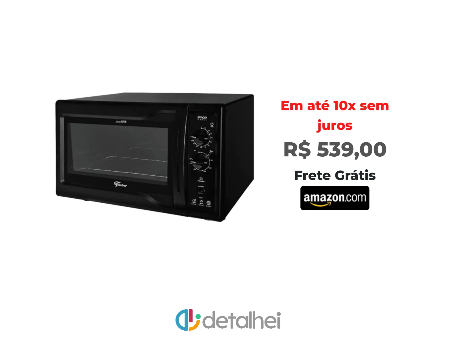 Foto do produto ❗FISCHER FORNO ELETRICO BANCADA POP GRILL 44L BLACK 220V 34313-94809<br/>#Amazon: <a href="https://harpy.me/lH3t55i5Tb8Y" target="_blank" rel="nofollow">https://harpy.me/lH3t55i5Tb8Y</a>