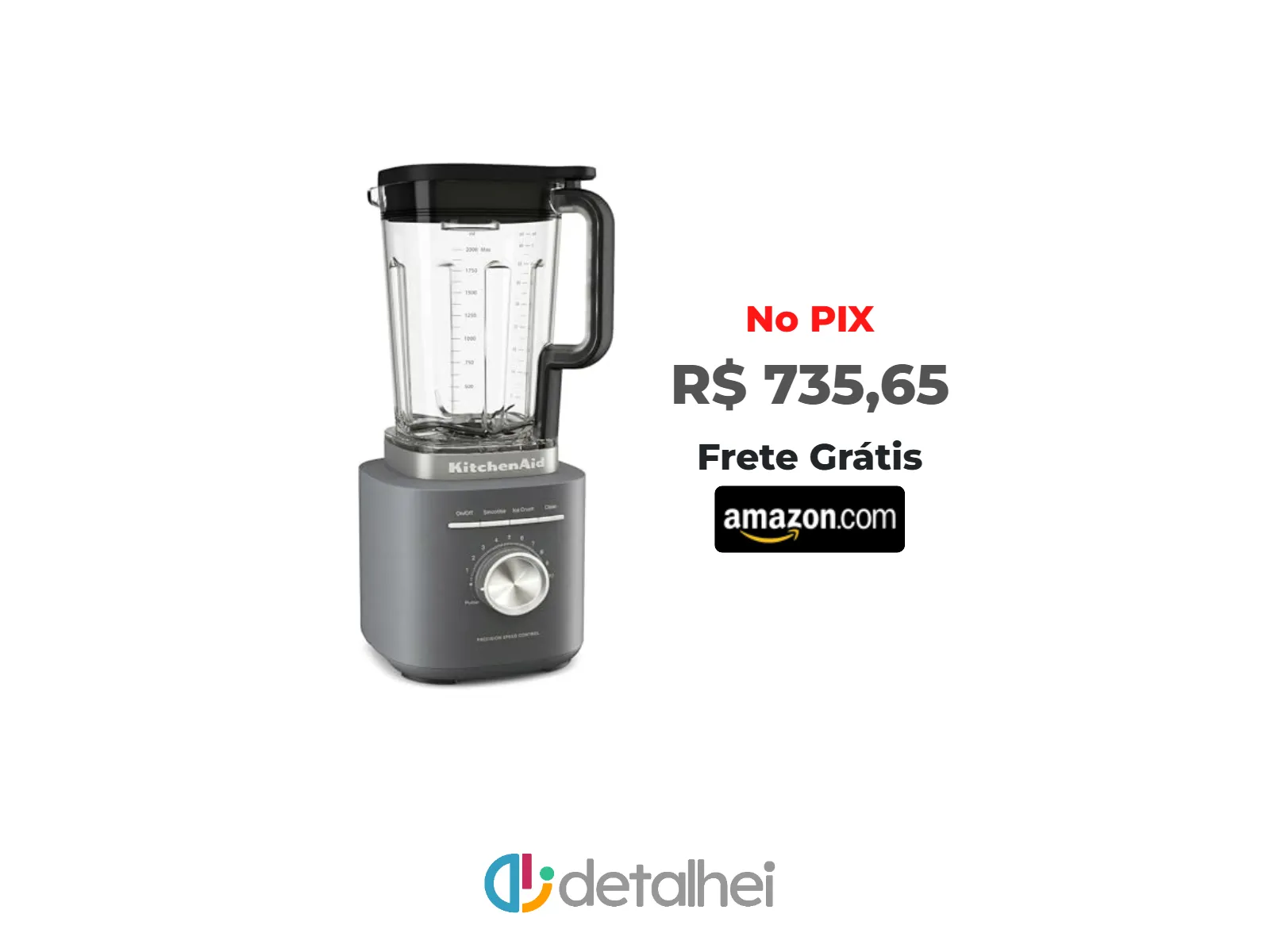 Foto do produto ❗Liquidificador Pure Power KitchenAid 10 Velocidades 2L Charcoal Grey 110V<br/>#Amazon: <a href="https://harpy.me/4OOqQZLDijzc" target="_blank" rel="nofollow">https://harpy.me/4OOqQZLDijzc</a>