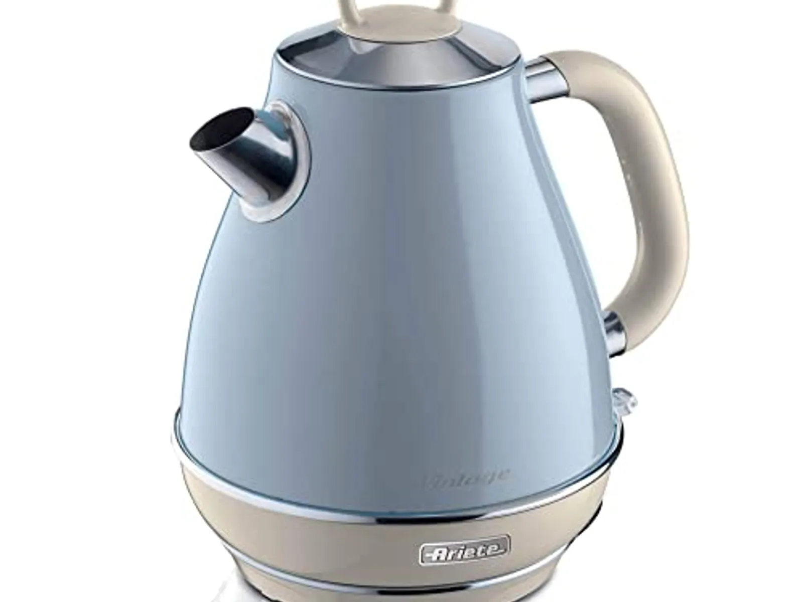 Foto do produto ❗Ariete 2869, Chaleira Eletrica Vintage Azul, Aço Inoxidável, 1.7 L, Desligamento Automático, Base 360º, 1850 Wats - 220V<br/>#Amazon: <a href="https://harpy.me/Dw3aejh-vj5V" target="_blank" rel="nofollow">https://harpy.me/Dw3aejh-vj5V</a>