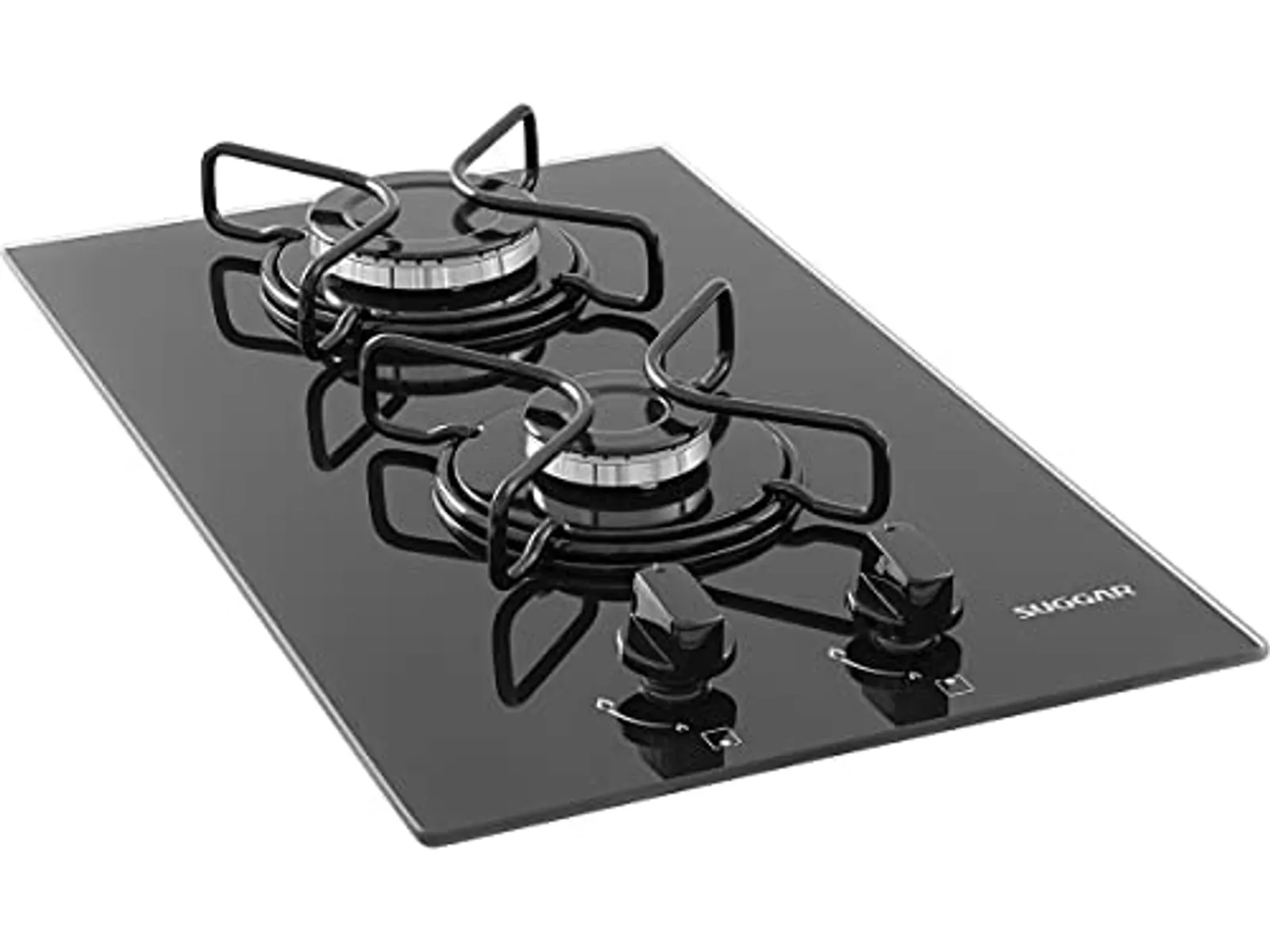 Foto do produto ❗SUGGAR COOKTOP A GÁS VIDRO PRETO 2 QUEIMADORES ESMALTADOS DIFERENTES TAMANHOS FG2002AVP<br/>#Amazon: <a href="https://harpy.me/XZJPiyWB5BT5" target="_blank" rel="nofollow">https://harpy.me/XZJPiyWB5BT5</a>
