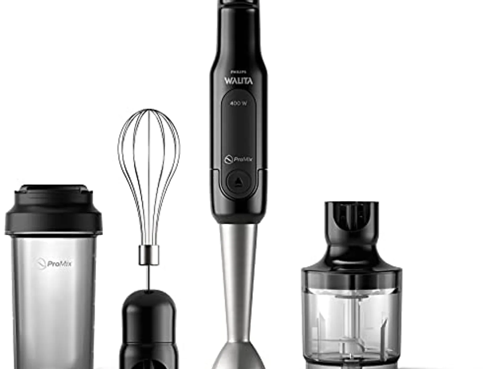 Foto do produto ❗Philips Walita Mixer Pro Mix 4 em 1 SpeedTouch 400W, Preto e Inox | Copo para Viagem – bate e mistura com facilidade e limpeza rápida no preparo (RI2622/72)<br/>#Amazon: <a href="https://harpy.me/mVSYSDRRLJ0S" target="_blank" rel="nofollow">https://harpy.me/mVSYSDRRLJ0S</a>