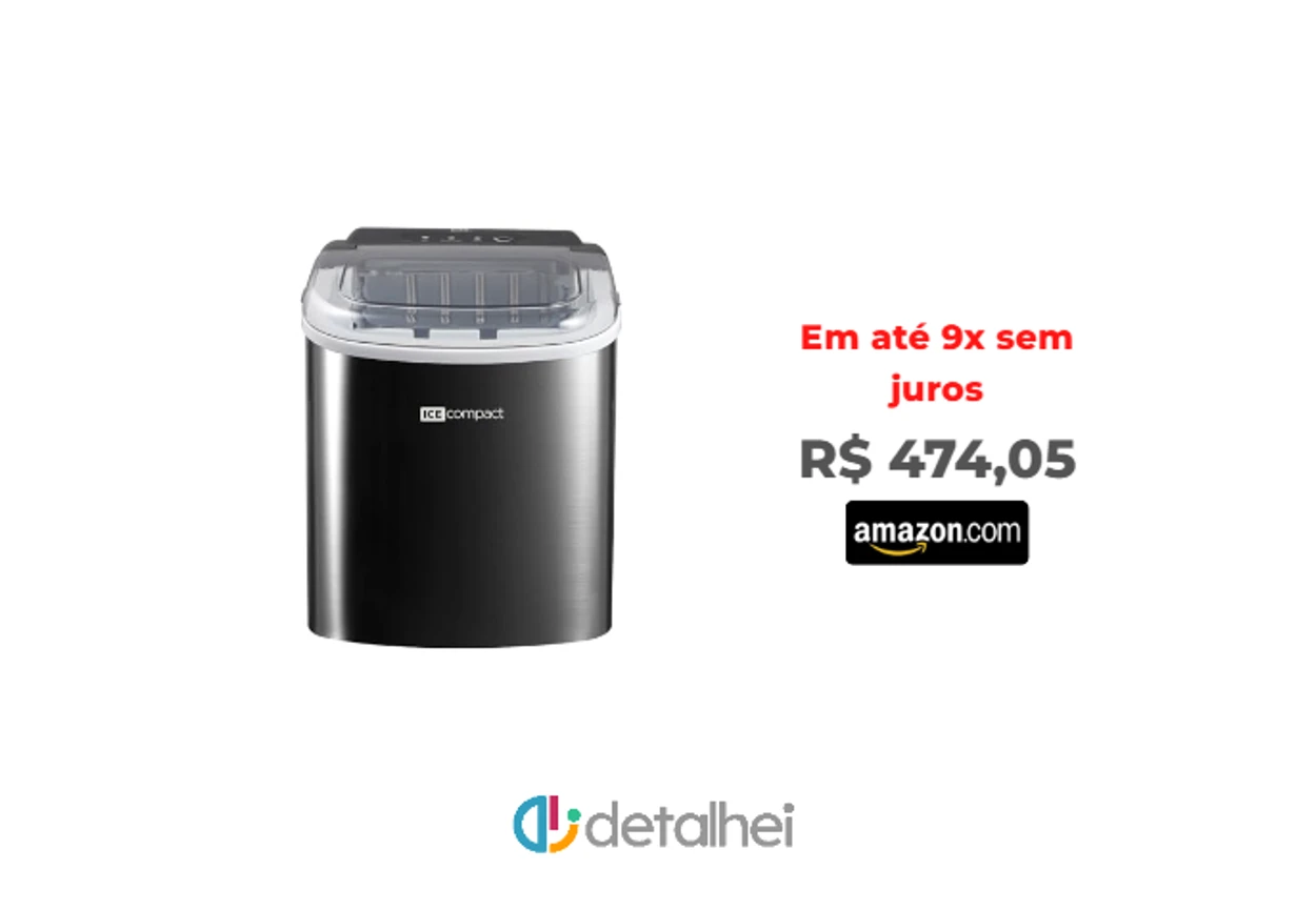 Foto do produto ❗Máquina de Gelo EOS 12Kg Ice Compact Inox All Black EMG06P 110V<br/>#Amazon: <a href="https://harpy.me/GxCc9YrBVN1A" target="_blank" rel="nofollow">https://harpy.me/GxCc9YrBVN1A</a>