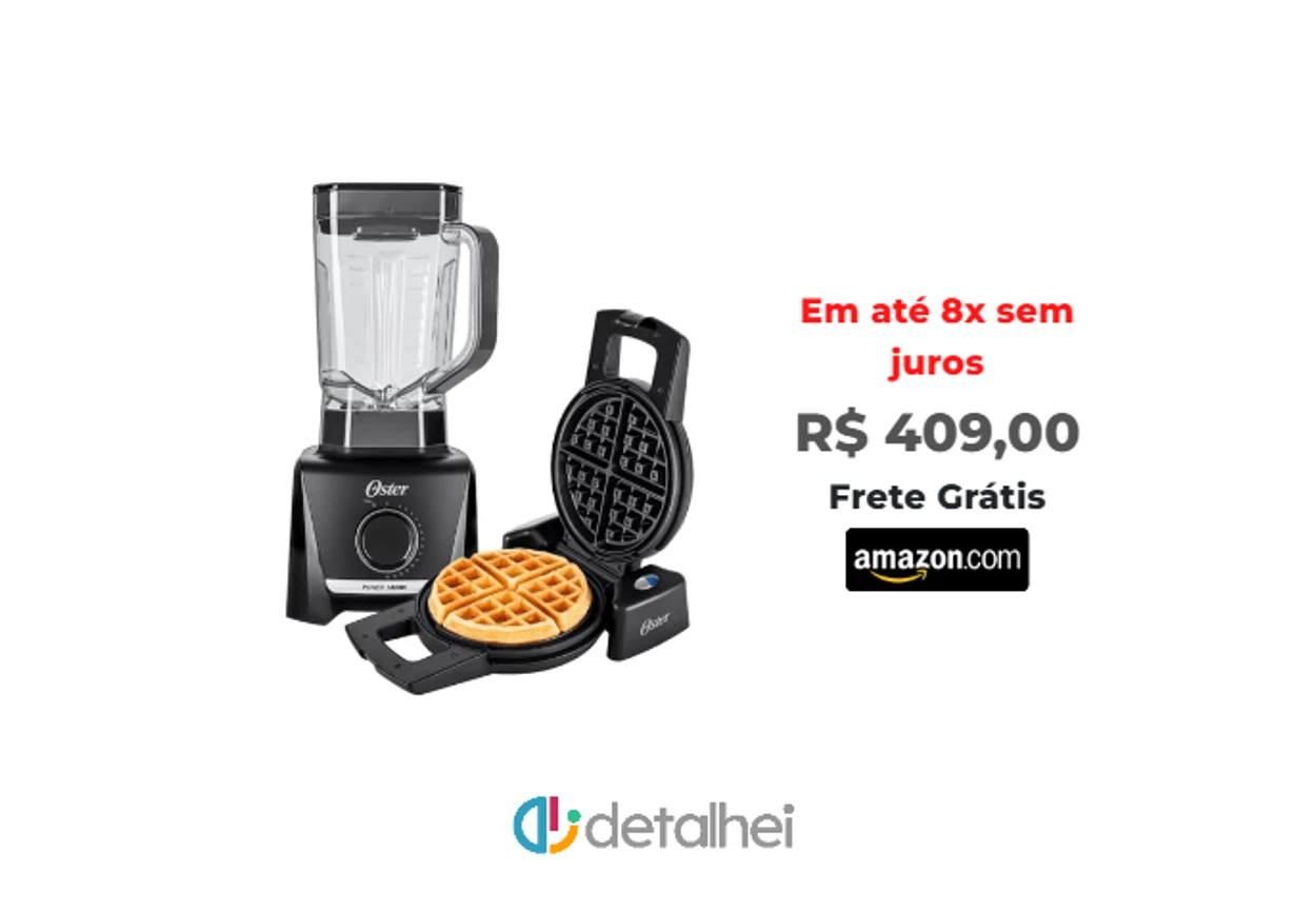 Foto do produto ❗Oster Kit Máquina de Waffle e Liquidificador Full 3,2L Oster - 220V<br/>#Amazon: <a href="https://harpy.me/5-memT0ELQwr" target="_blank" rel="nofollow">https://harpy.me/5-memT0ELQwr</a>