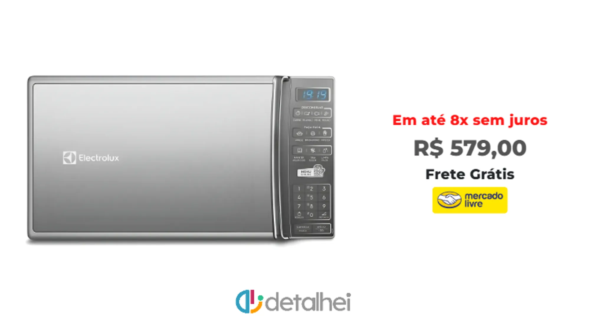 Foto do produto ❗Micro-ondas de Bancada Electrolux Prata 27L  MS37R 127v<br/>#Mercado Livre: <a href="https://harpy.me/SMVDOLDA8ivv" target="_blank" rel="nofollow">https://harpy.me/SMVDOLDA8ivv</a>