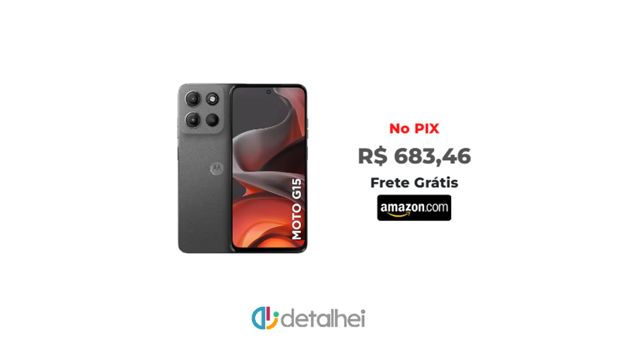 Foto do produto ❗Smartphone Motorola Moto G15 256GB Grafite 4GB RAM 6,7" Câm. Dupla Selfie 8MP<br/>#Amazon: <a href="https://harpy.me/F-cOPPaUZoQN" target="_blank" rel="nofollow">https://harpy.me/F-cOPPaUZoQN</a>