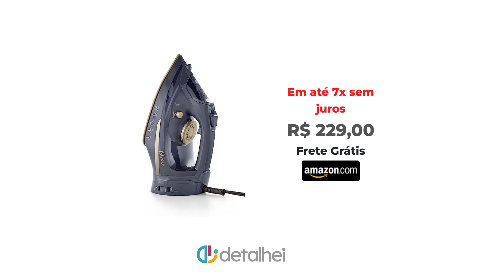 Foto do produto ❗Ferro de Passar 2 em 1 Sem Fio Oster - 220V<br/>#Amazon: <a href="https://harpy.me/RVIQqtdYKk3f" target="_blank" rel="nofollow">https://harpy.me/RVIQqtdYKk3f</a>
