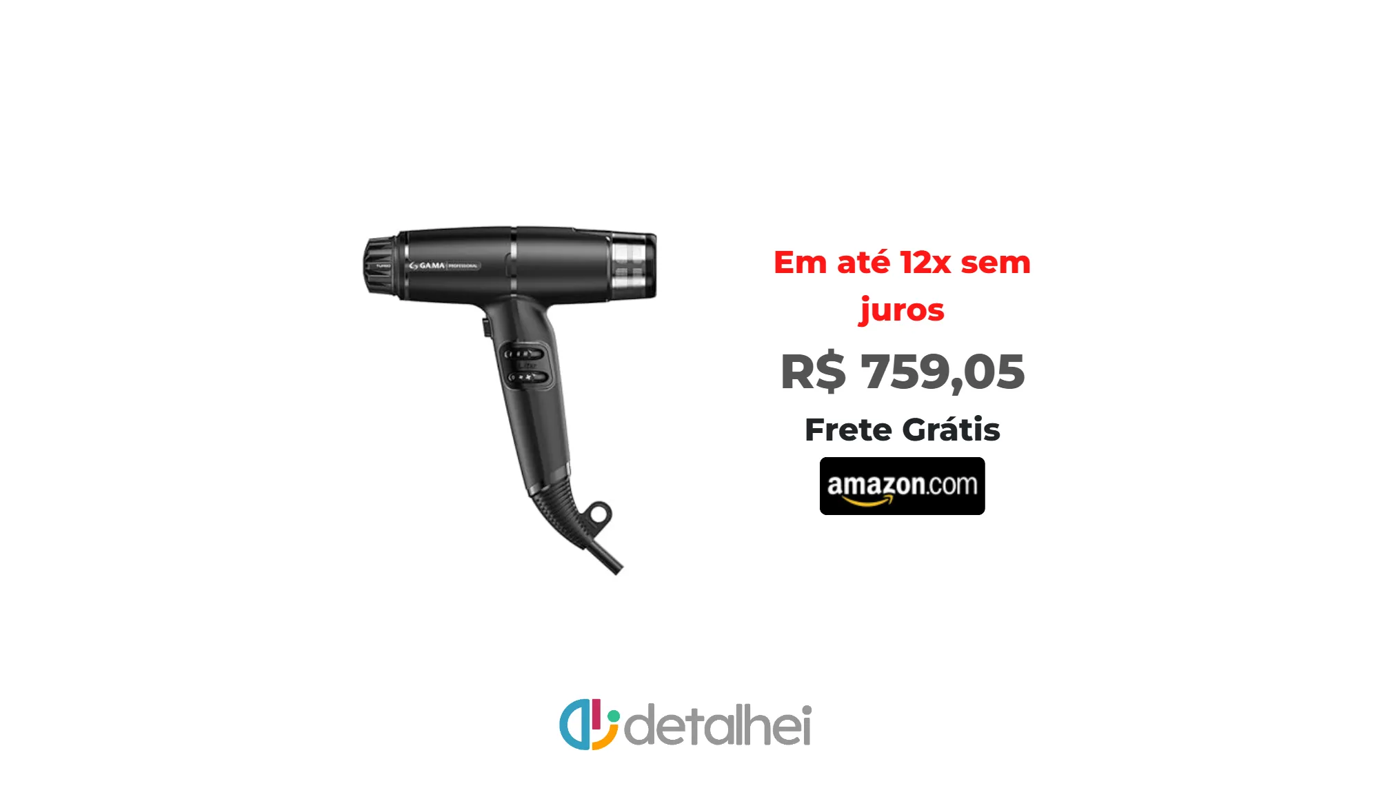 Foto do produto ❗GA.MA ITALY Secador iQ Lite Max Black - 127V<br/>#Amazon: <a href="https://harpy.me/B-IaJqLwky78" target="_blank" rel="nofollow">https://harpy.me/B-IaJqLwky78</a>