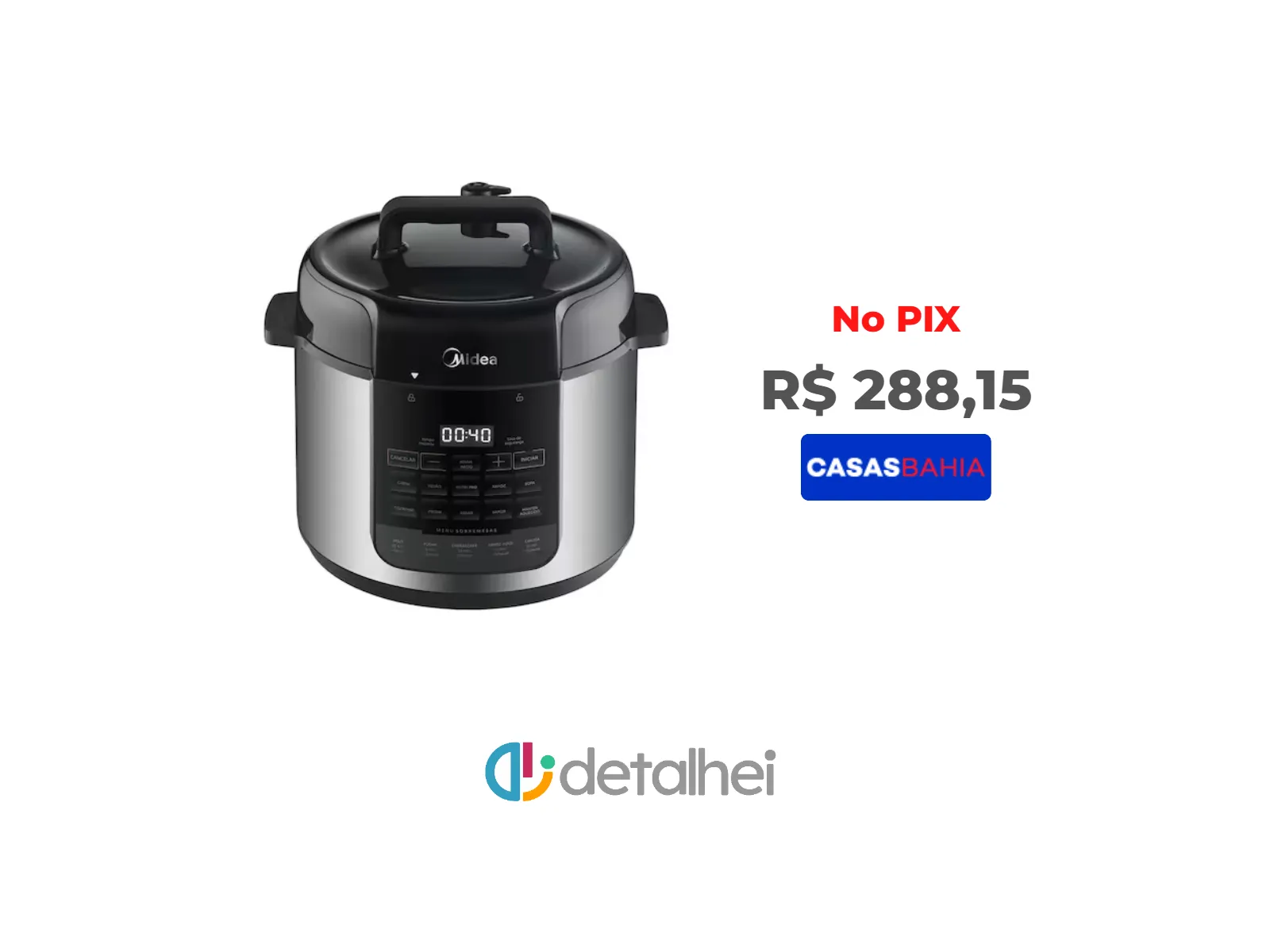 Foto do produto ❗Panela de Pressão Elétrica 5L NutriPro Inox Midea - 220V<br/>#Casas Bahia: <a href="https://harpy.me/ubwF7faJT1Wm" target="_blank" rel="nofollow">https://harpy.me/ubwF7faJT1Wm</a>