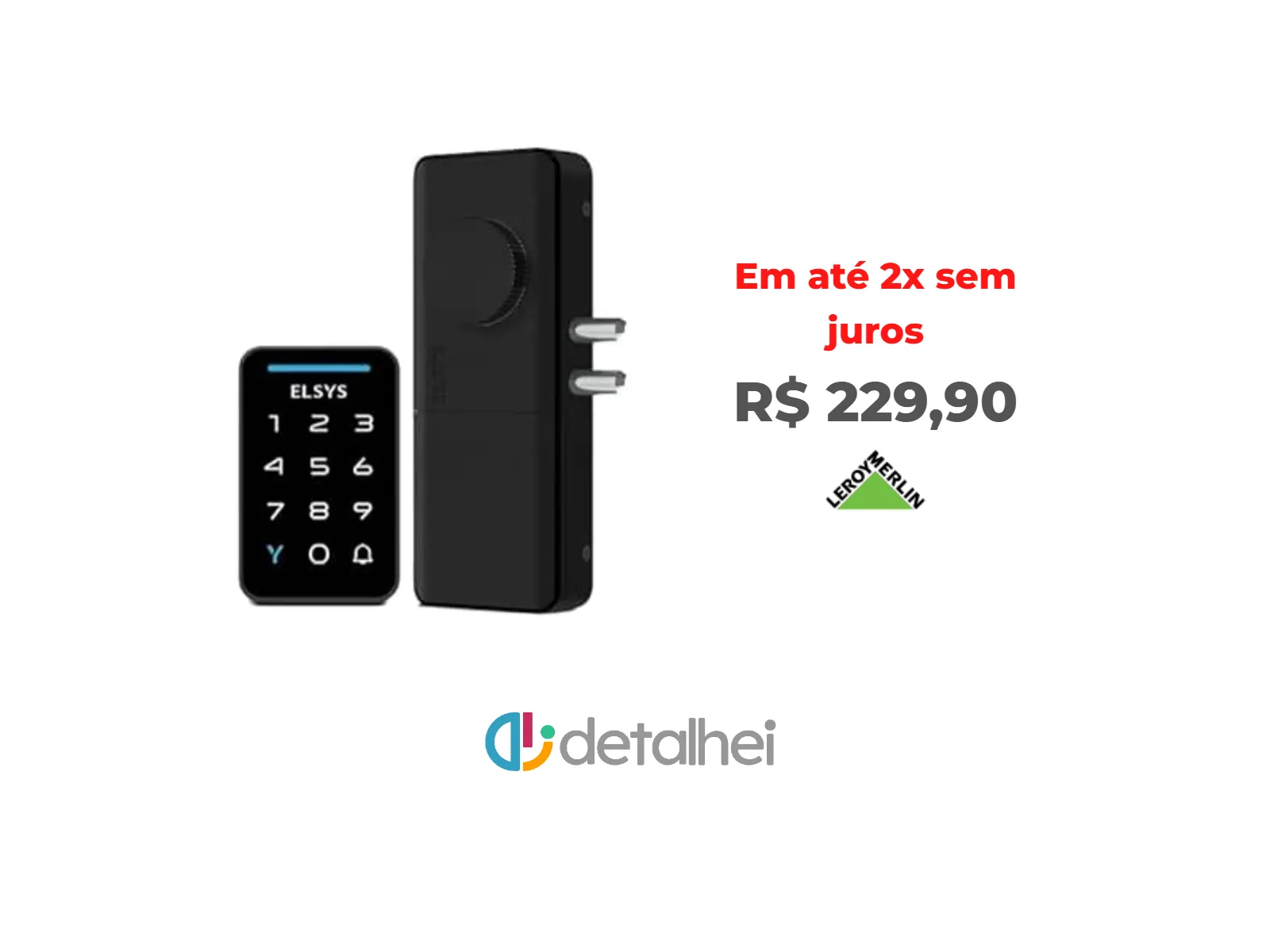 Foto do produto ❗Fechadura Digital Elsys Senha Dance ESF-DS910V Preta Sobrepor<br/>#Leroy Merlin: <a href="https://harpy.me/3hFKRXJFzy7J" target="_blank" rel="nofollow">https://harpy.me/3hFKRXJFzy7J</a>