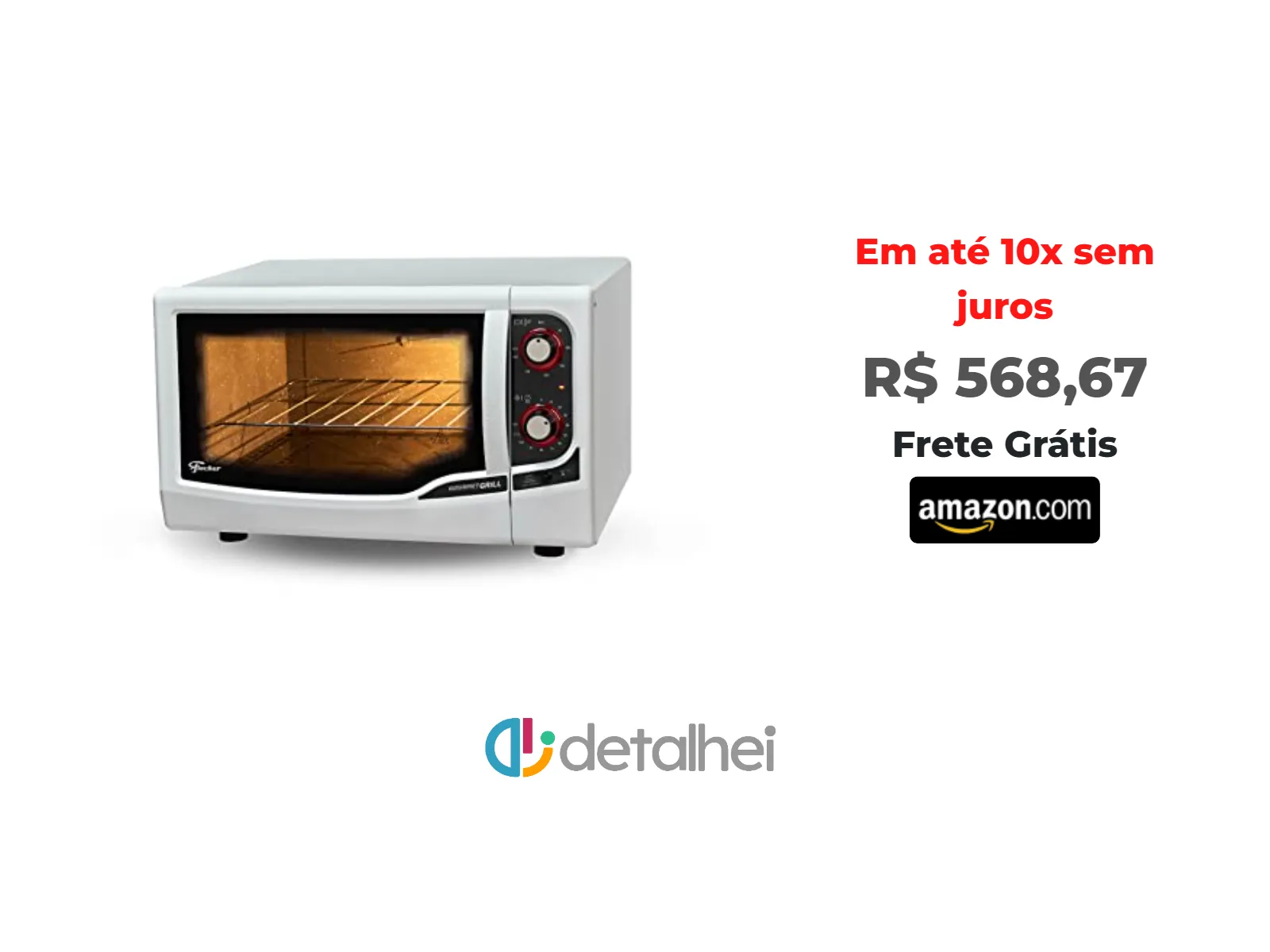 Foto do produto ❗FISCHER FORNO ELÉTRICO BANCADA GOURMET GRILL 44L BRANCO 127V 9741-79181<br/>#Amazon: <a href="https://harpy.me/skz_cxPYdKrt" target="_blank" rel="nofollow">https://harpy.me/skz_cxPYdKrt</a>
