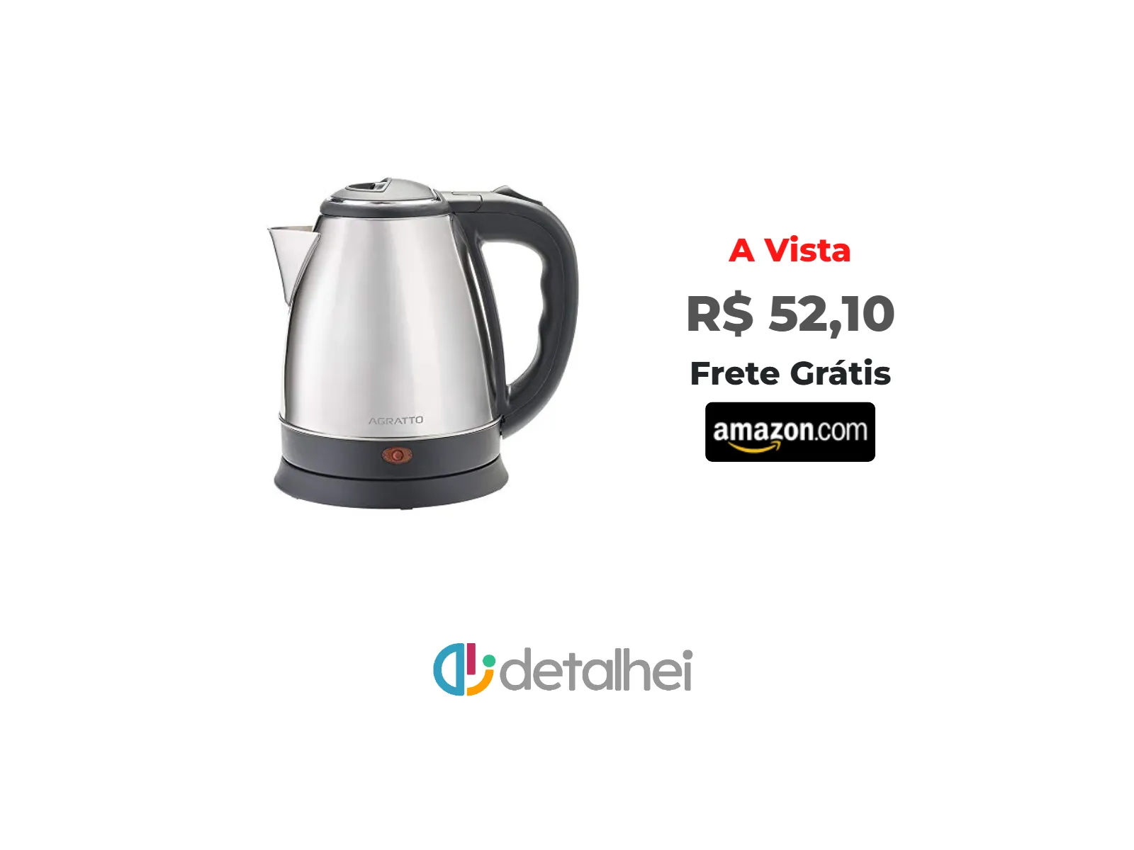 Foto do produto ❗Agratto, 783, Chaleira Elétrica, 127v, Preto/Inox<br/>#Amazon: <a href="https://harpy.me/nu_9CZHxjGj3" target="_blank" rel="nofollow">https://harpy.me/nu_9CZHxjGj3</a>