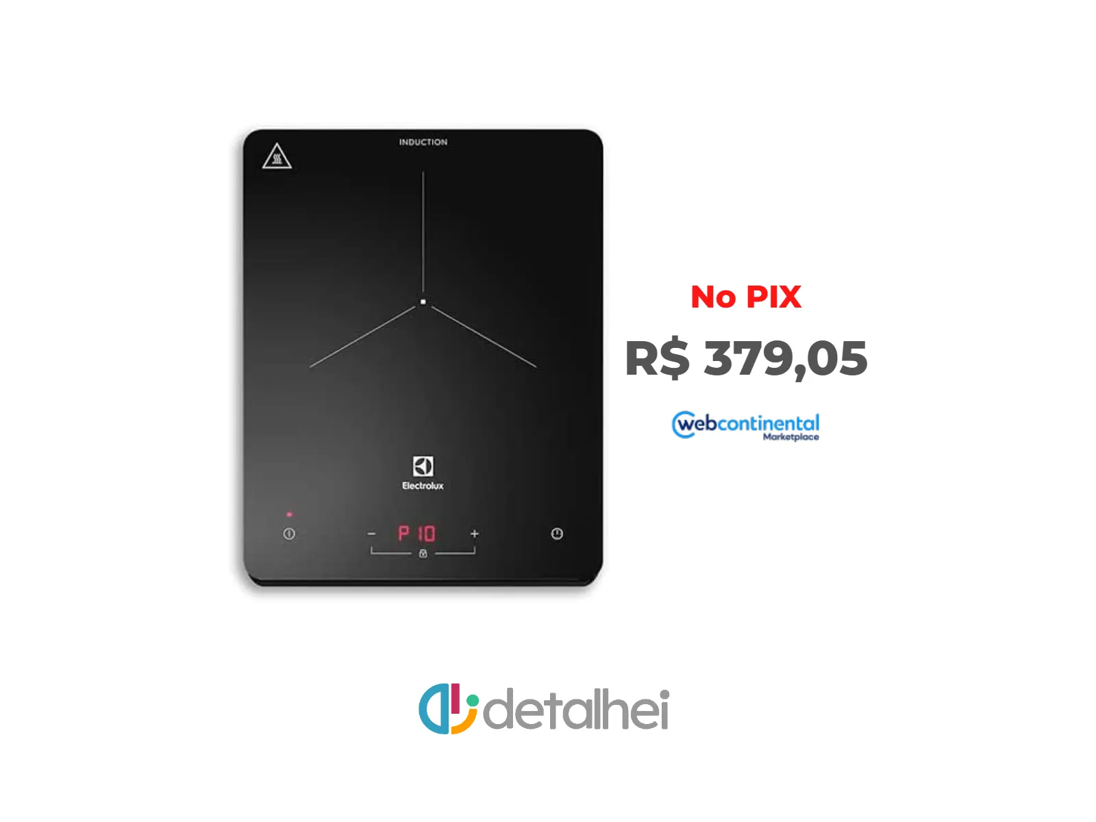 Foto do produto ❗Cooktop 1 Boca de Indução Electrolux Portátil Com Timer IE3TP<br/>#WebContinental: <a href="https://harpy.me/on_Thl7T6UHL" target="_blank" rel="nofollow">https://harpy.me/on_Thl7T6UHL</a>