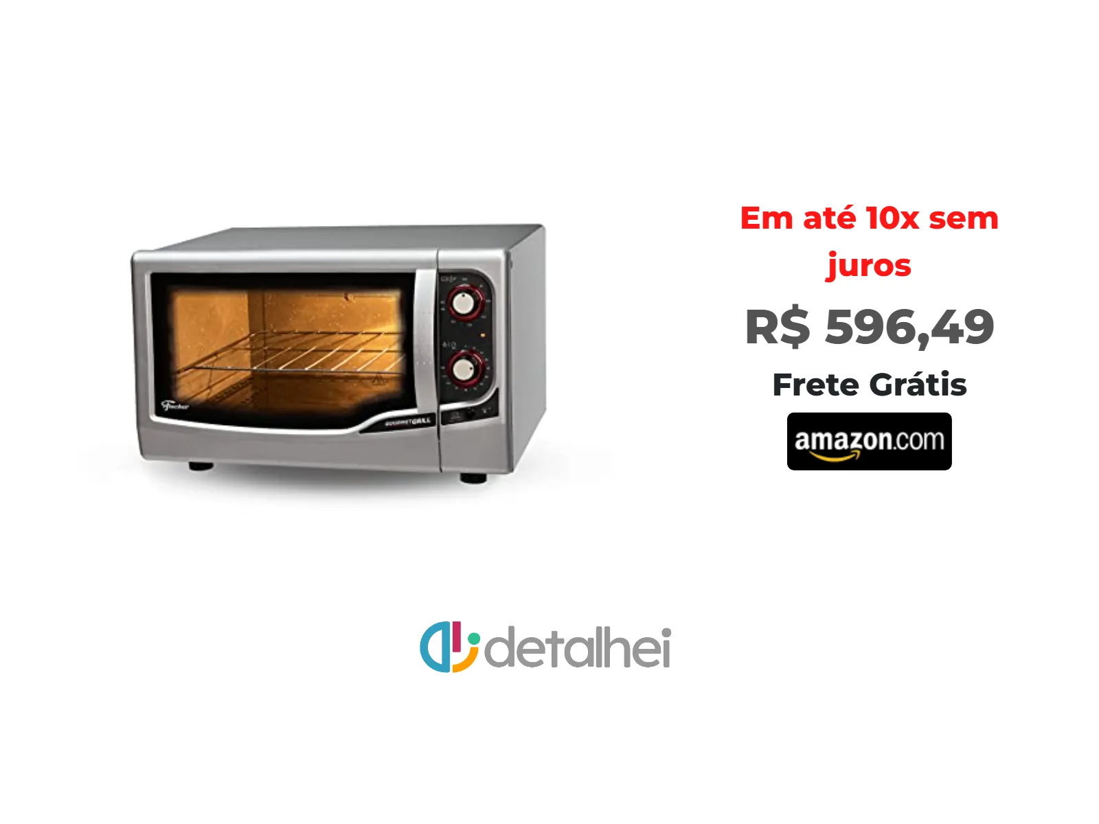 Foto do produto ❗Forno Elétrico Fischer 44 Litros Gourmet Grill Prata - 127 Volts<br/>#Amazon: <a href="https://harpy.me/CxkBTOpJ4zF7" target="_blank" rel="nofollow">https://harpy.me/CxkBTOpJ4zF7</a>