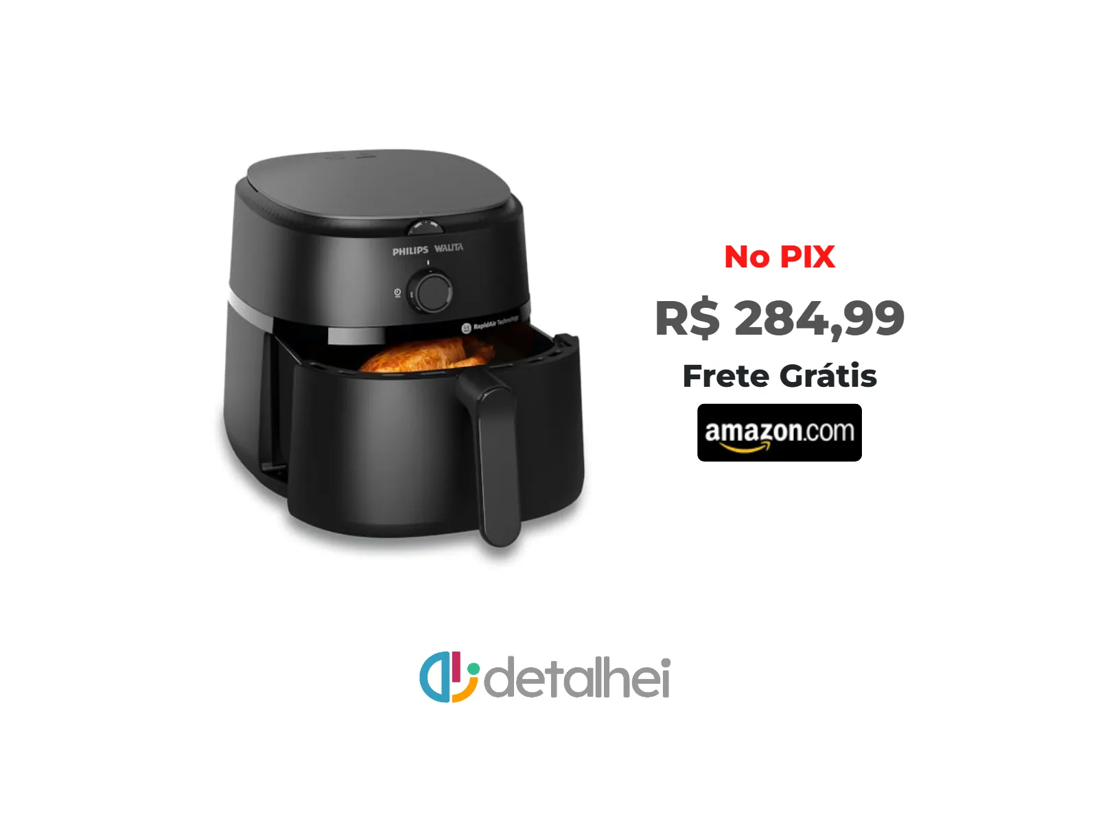 Foto do produto ❗Fritadeira Airfryer Série 1000 XL, Philips Walita, 4,2 litros, Tecnologia RapidAir, Preta, 2 anos de garantia, 110v - NA120/00<br/>#Amazon: <a href="https://harpy.me/KZwxWuawbbcE" target="_blank" rel="nofollow">https://harpy.me/KZwxWuawbbcE</a>