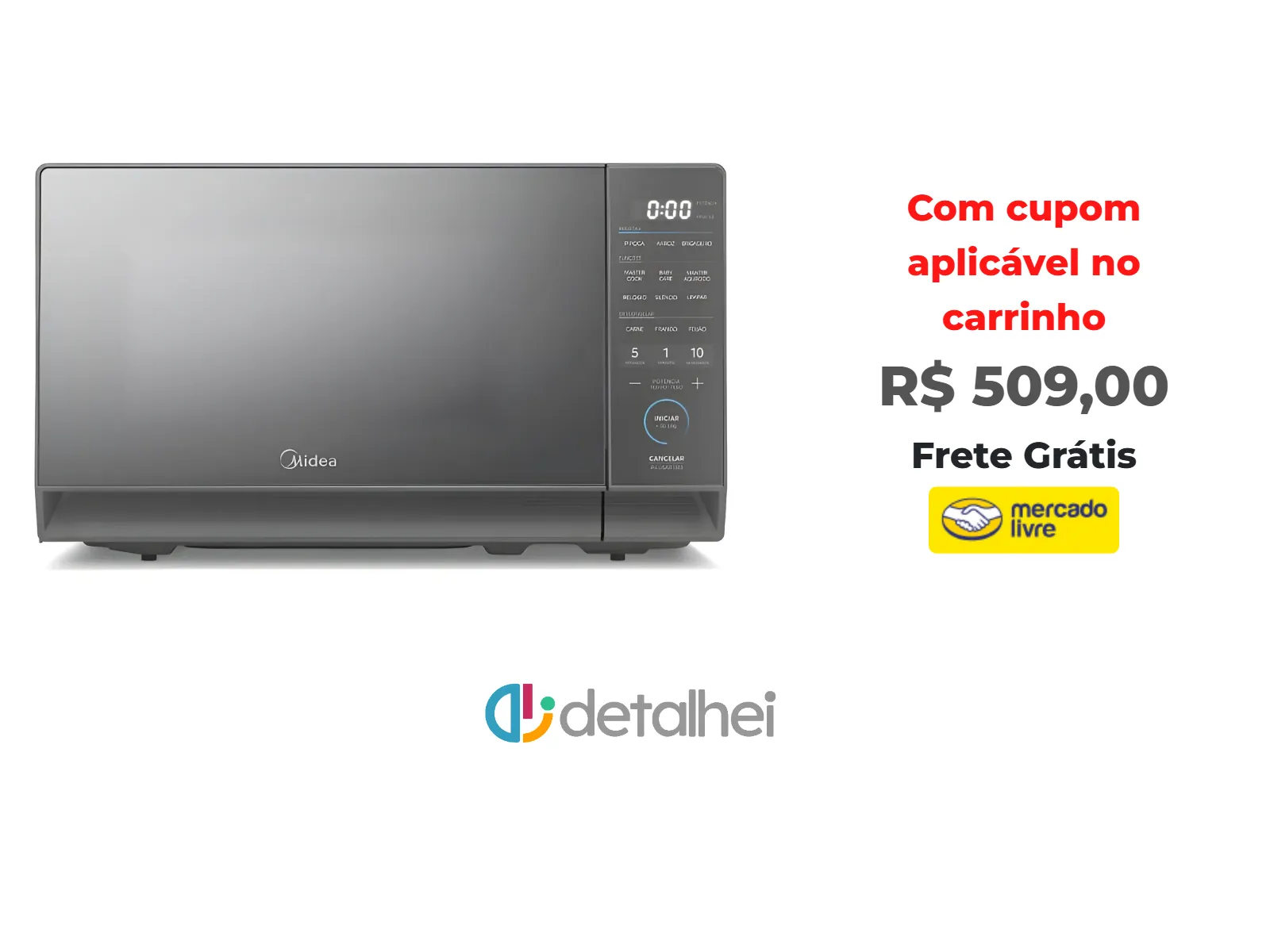 Foto do produto ❗Micro-ondas 20l Prata Porta Espelhada Mastercook Midea<br/>#Mercado Livre: <a href="https://harpy.me/RrjDLDCKNnx6" target="_blank" rel="nofollow">https://harpy.me/RrjDLDCKNnx6</a>