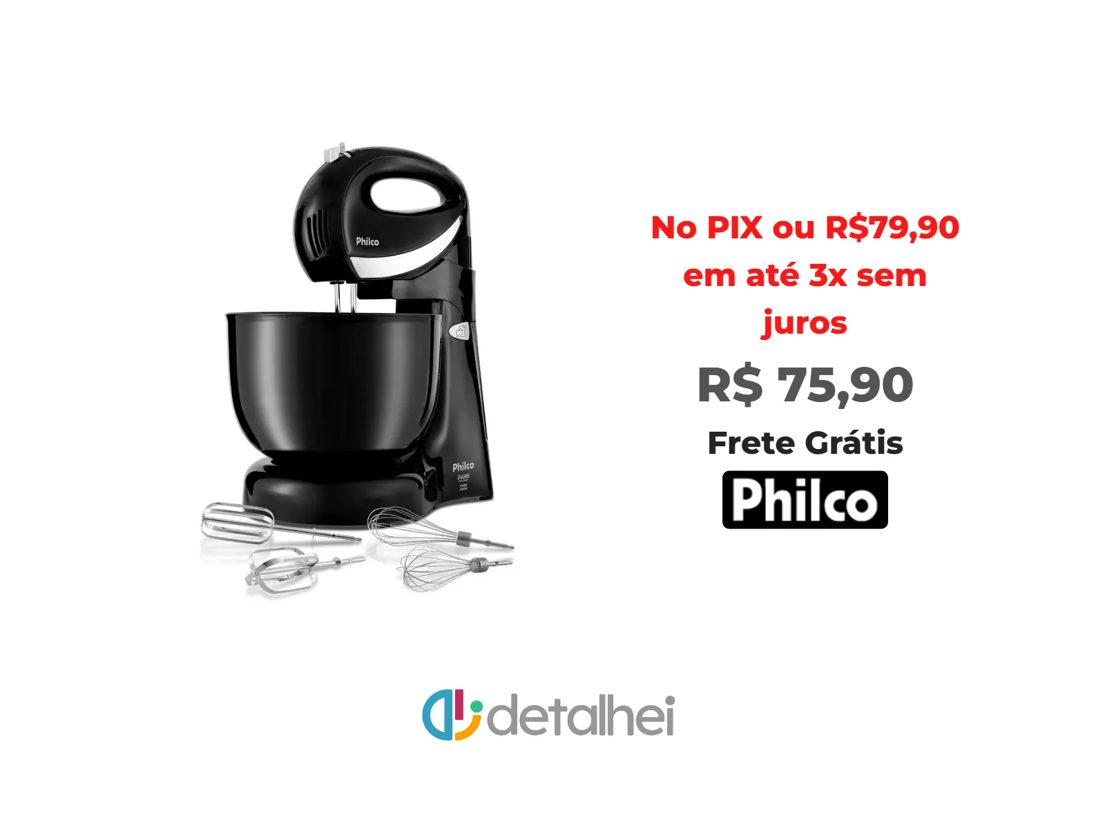 Foto do produto ❗Batedeira Philco 500W 4L Preta Paris Duo Mixer Turbo<br/>#Philco: <a href="https://harpy.me/Vjq3NispCDHV" target="_blank" rel="nofollow">https://harpy.me/Vjq3NispCDHV</a>