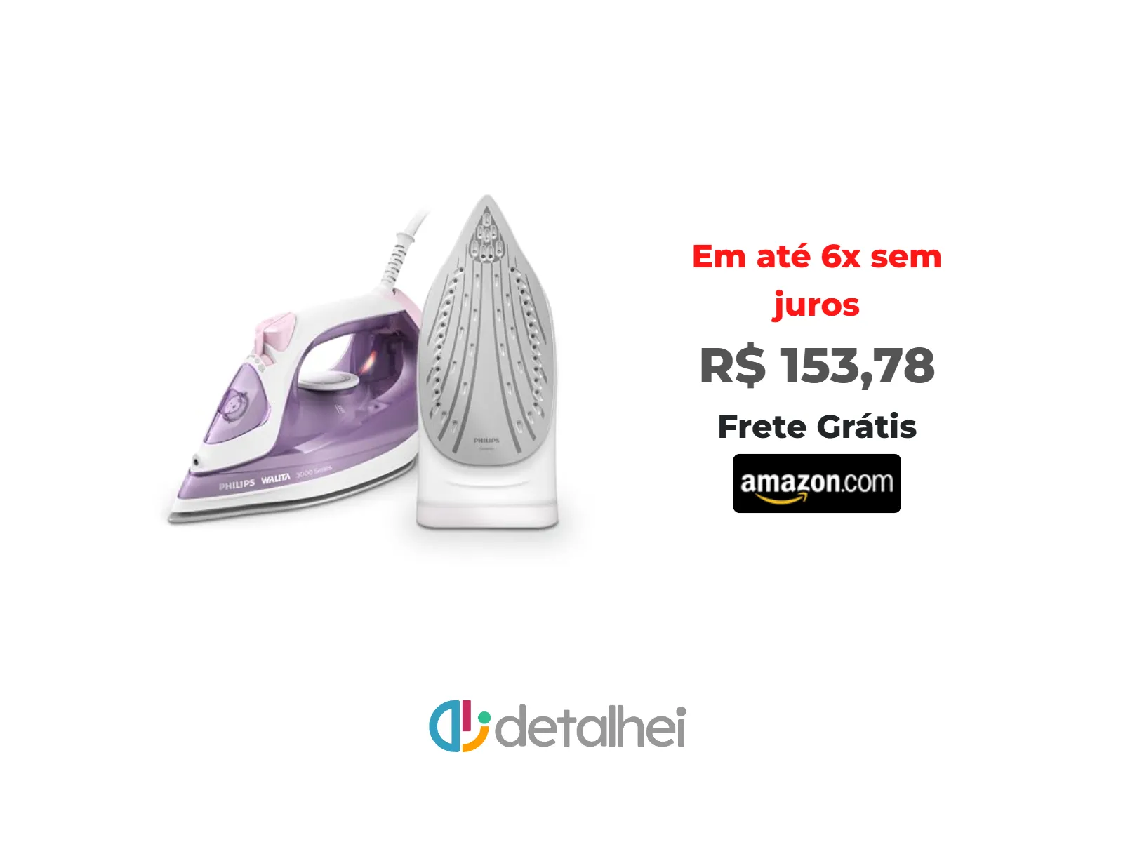 Foto do produto ❗Ferro a Vapor Série 3000 Philips Walita, Rosa, 1400W, 110v - DST3010/32<br/>#Amazon: <a href="https://harpy.me/FawoPSZAjMEK" target="_blank" rel="nofollow">https://harpy.me/FawoPSZAjMEK</a>