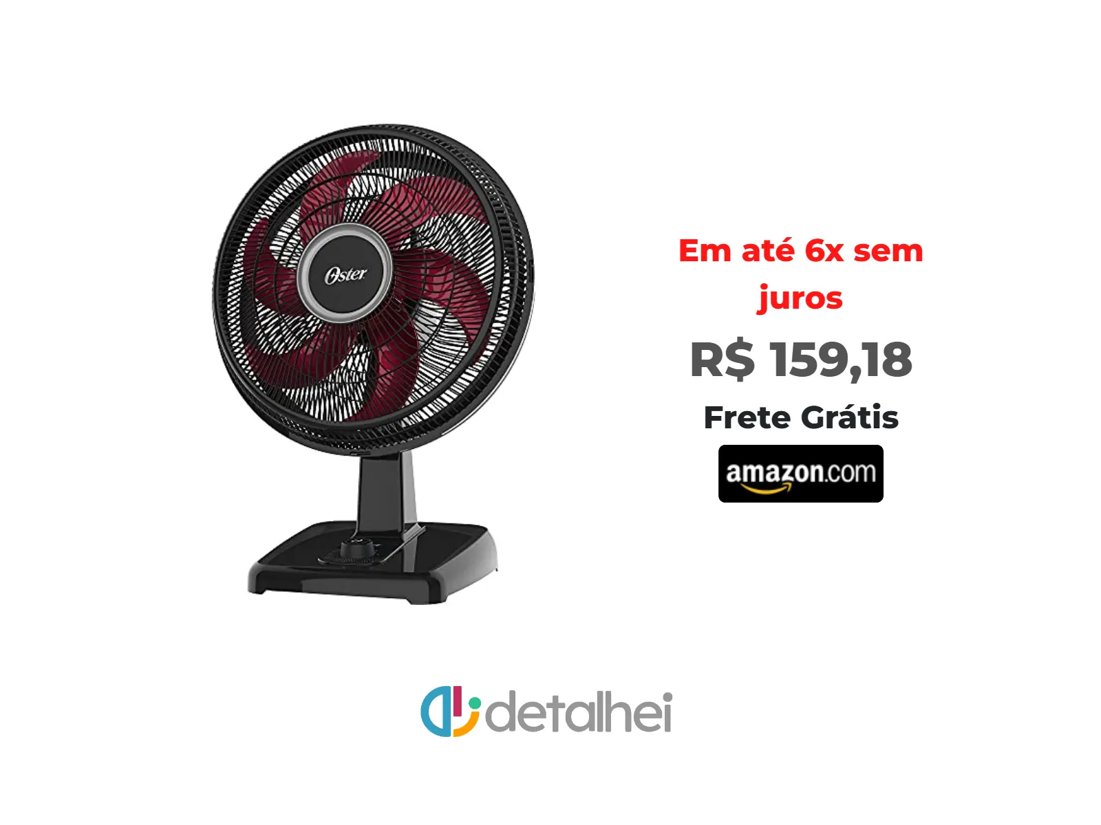 Foto do produto ❗Ventilador Oster Power Fresh 2 em 1, 110V, Preto/Vermelho, 140W, OVTR481<br/>#Amazon: <a href="https://harpy.me/qgDutobxGzv1" target="_blank" rel="nofollow">https://harpy.me/qgDutobxGzv1</a>
