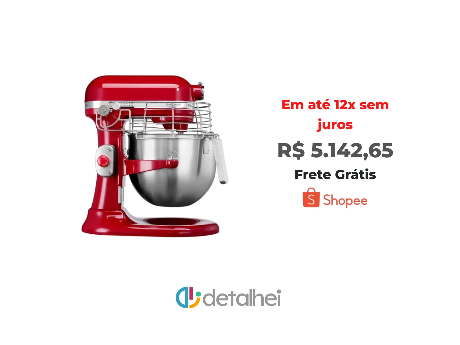 Foto do produto ❗Batedeira Kitchenaid Stand Mixer Profissional Vermelho KEF97AV 220v<br/>#Shopee: <a href="https://harpy.me/lf5fTSn5cptr" target="_blank" rel="nofollow">https://harpy.me/lf5fTSn5cptr</a>