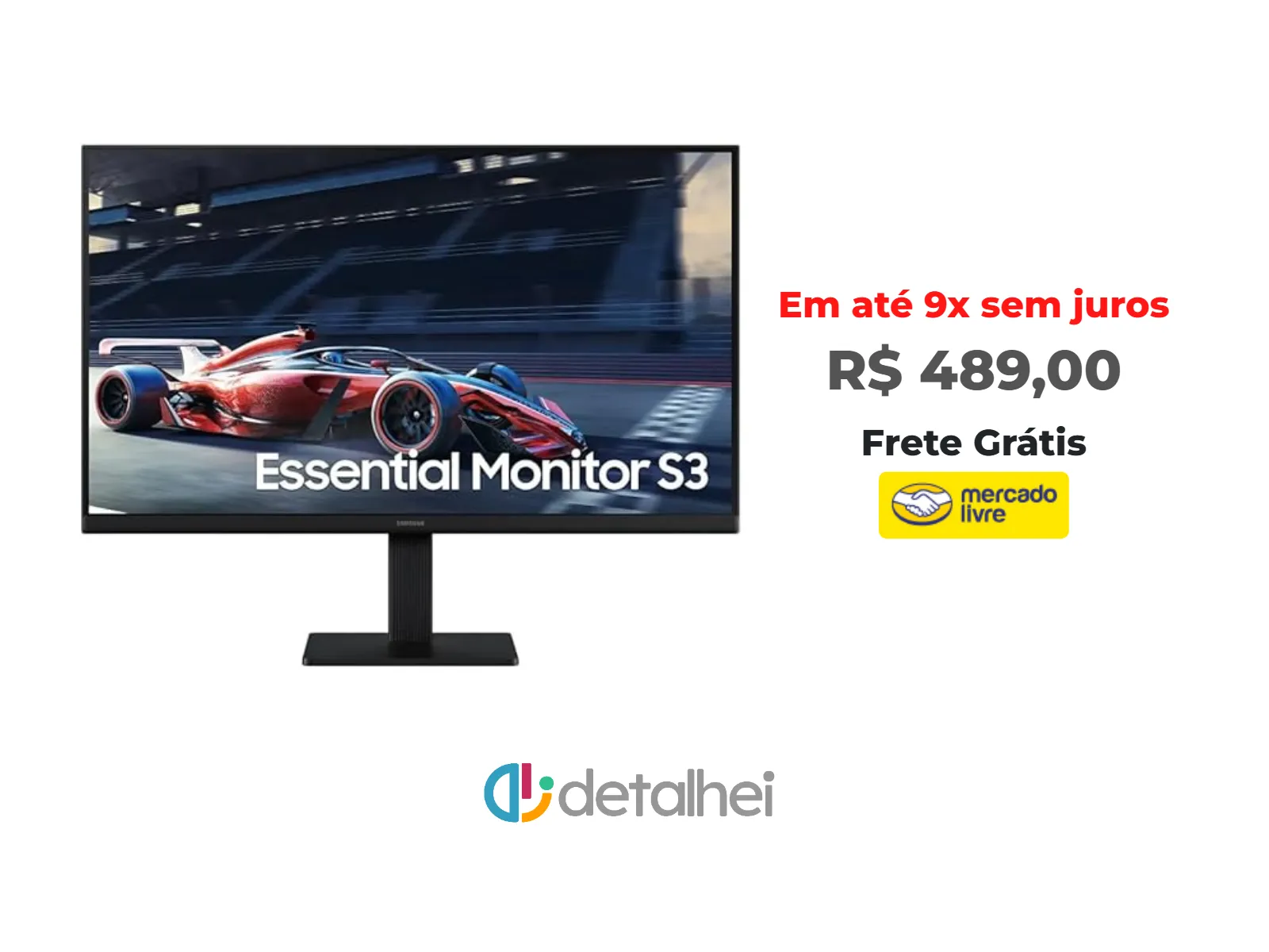 Foto do produto ❗Monitor Gamer Samsung 24" FHD,100 Hz, HDMI, VGA,Preto, S3<br/>#Mercado Livre: <a href="https://harpy.me/u_4Rab9LYA1I" target="_blank" rel="nofollow">https://harpy.me/u_4Rab9LYA1I</a>