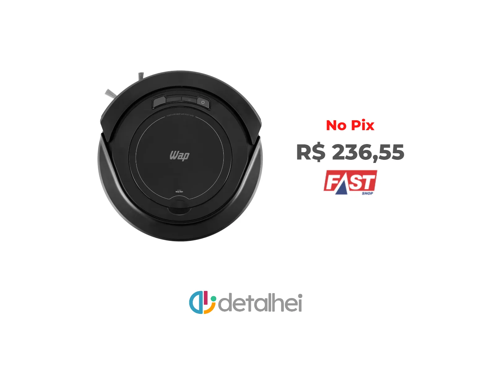 Foto do produto ❗Aspirador Robô Wap Robot W90 Sensores Antiqueda e Anticolisão Bivolt Preto<br/>#Fast Shop: <a href="https://harpy.me/4FnH2Cup485z" target="_blank" rel="nofollow">https://harpy.me/4FnH2Cup485z</a>