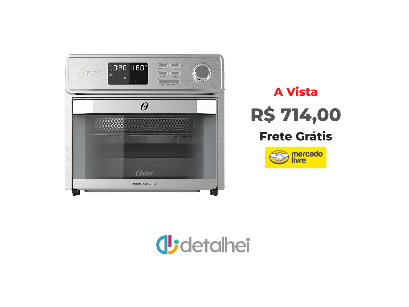 Foto do produto ❗Forno Elétrico Oster Ofor250 25L Multifunções 10 Em 1 Cor Aço inoxidável<br/>#Mercado Livre: <a href="https://harpy.me/IgR4GKI-5n88" target="_blank" rel="nofollow">https://harpy.me/IgR4GKI-5n88</a>