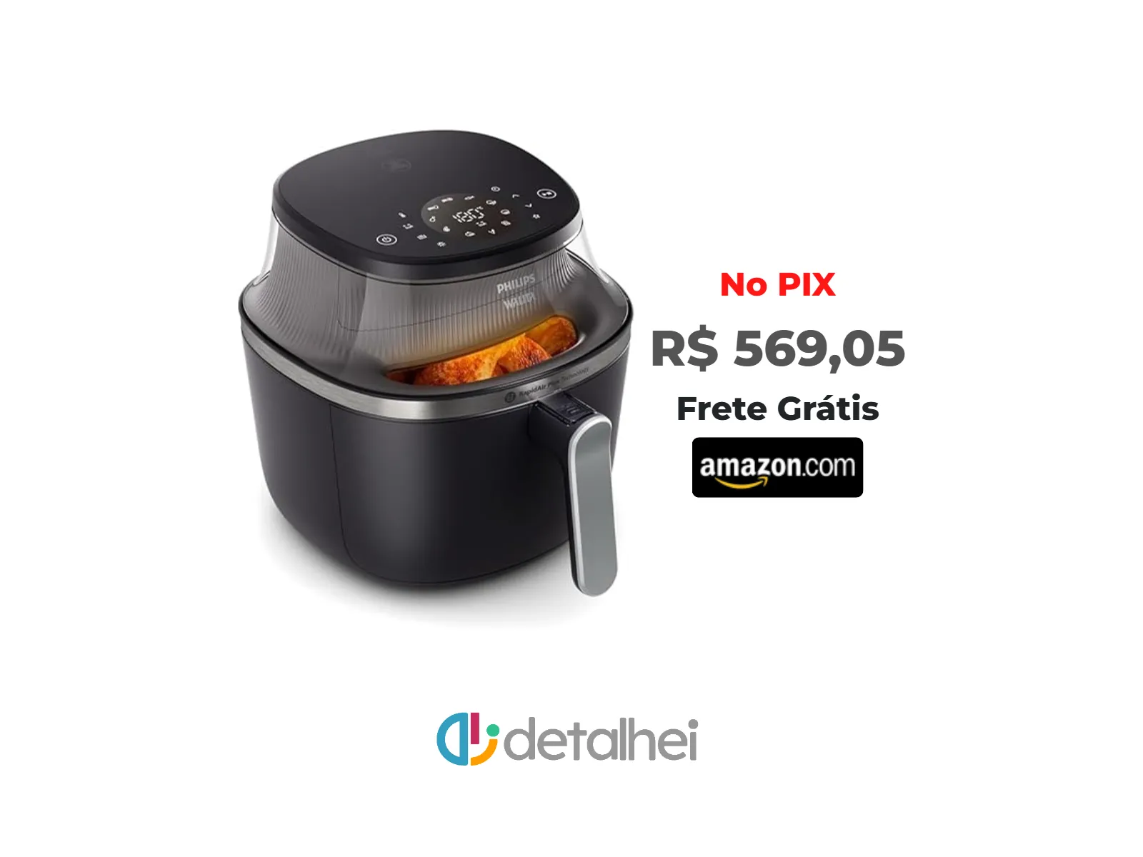 Foto do produto ❗Fritadeira Airfryer Série 3000 7,2L Digital com Visor, Philips Walita, 2000W, 2 anos de garantia, 220v - NA341/09<br/>#Amazon: <a href="https://harpy.me/rKh03gu6kc_Q" target="_blank" rel="nofollow">https://harpy.me/rKh03gu6kc_Q</a>