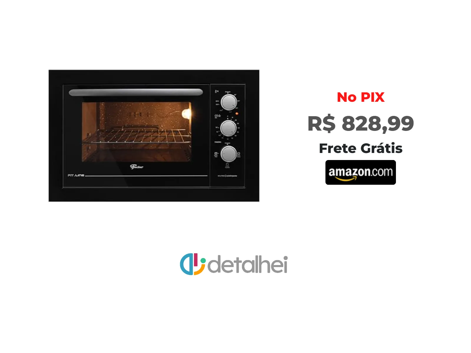Foto do produto ❗FISCHER FORNO ELÉTRICO EMBUTIR FIT LINE 48L BLACK 127V 34493-95481<br/>#Amazon: <a href="https://harpy.me/_h8nBbYmRi_T" target="_blank" rel="nofollow">https://harpy.me/_h8nBbYmRi_T</a>