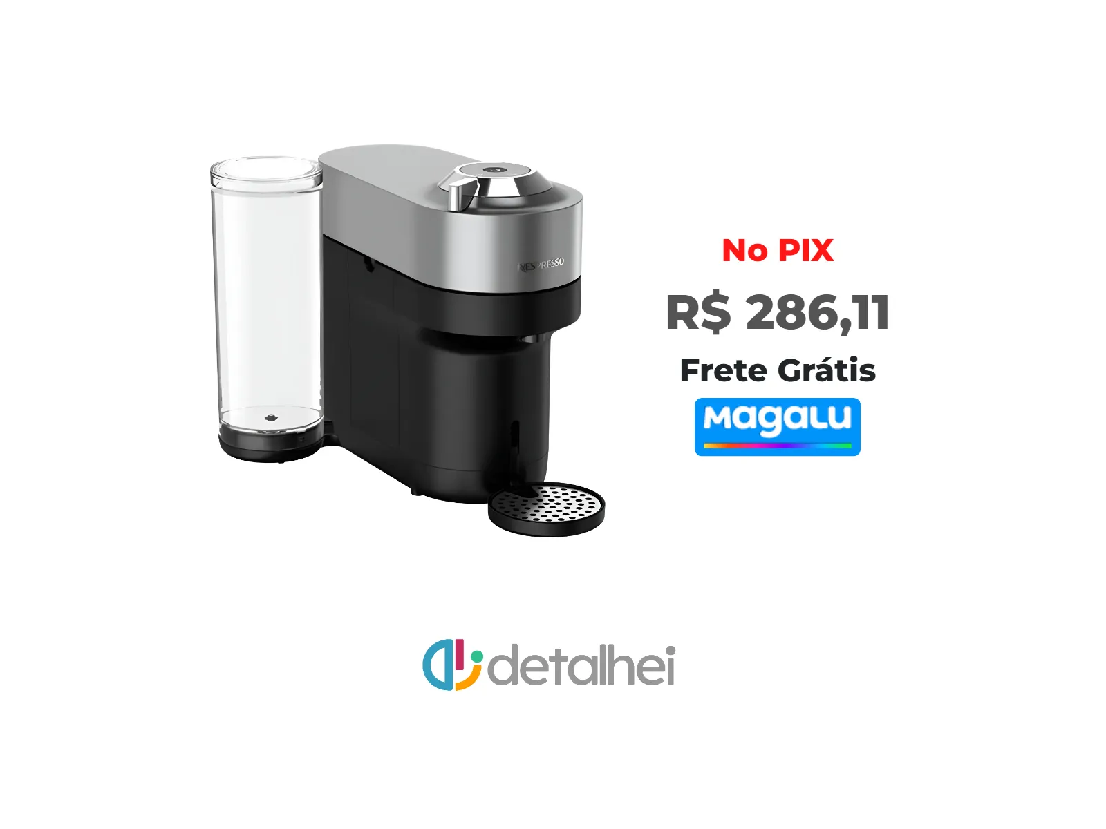 Foto do produto ❗Cafeteira Nespresso Premium Vertuo Pop+ Titânio <br/>#Magazine Luiza: <a href="https://harpy.me/xDCYwy9o0GGk" target="_blank" rel="nofollow">https://harpy.me/xDCYwy9o0GGk</a>