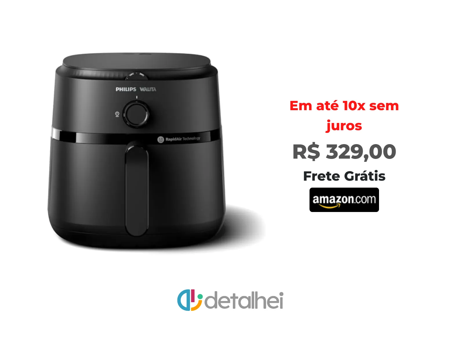 Foto do produto ❗Fritadeira Airfryer Série 1000 XL, Philips Walita, 6,2 litros, Tecnologia RapidAir, Preta, 2 anos de garantia, 110v - NA130/00<br/>#Amazon: <a href="https://harpy.me/Z7EeOXpdUHhP" target="_blank" rel="nofollow">https://harpy.me/Z7EeOXpdUHhP</a>