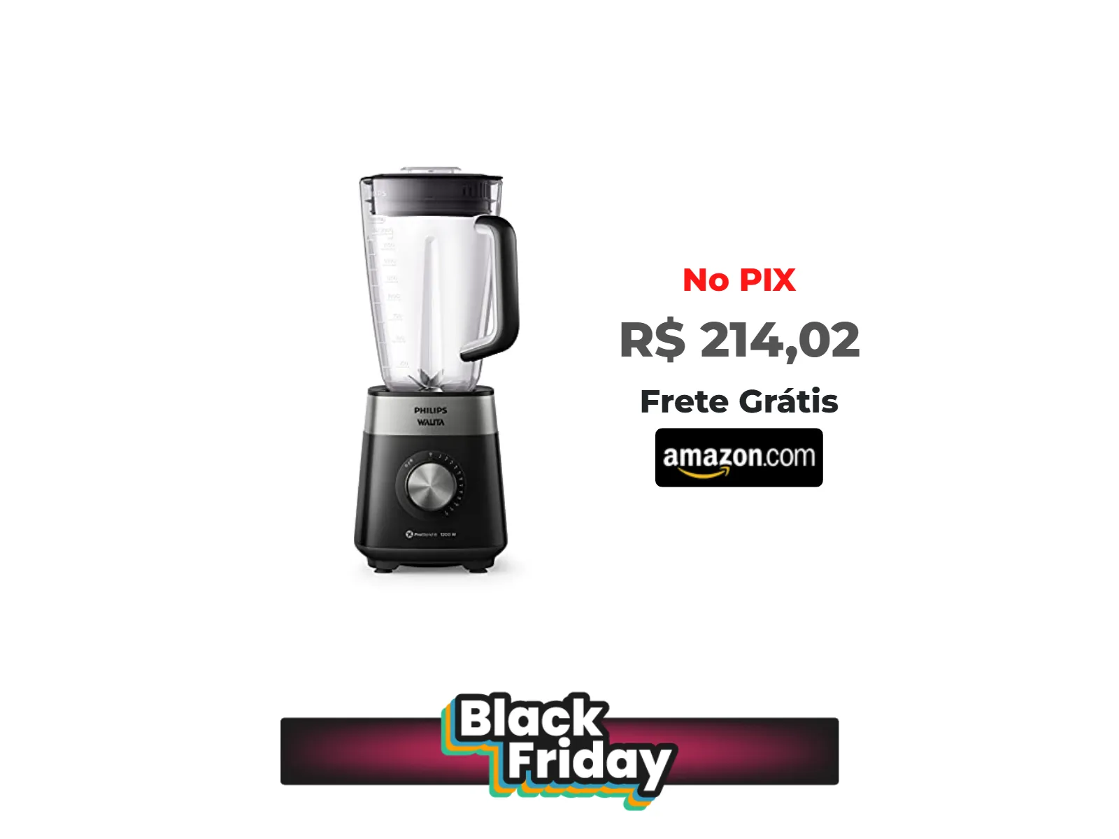 Foto do produto ❗Liquidificador Série 5000, RI2242, Preto, 110v, Philips Walita<br/>#Amazon: <a href="https://harpy.me/bwmgai0WqGmu" target="_blank" rel="nofollow">https://harpy.me/bwmgai0WqGmu</a>