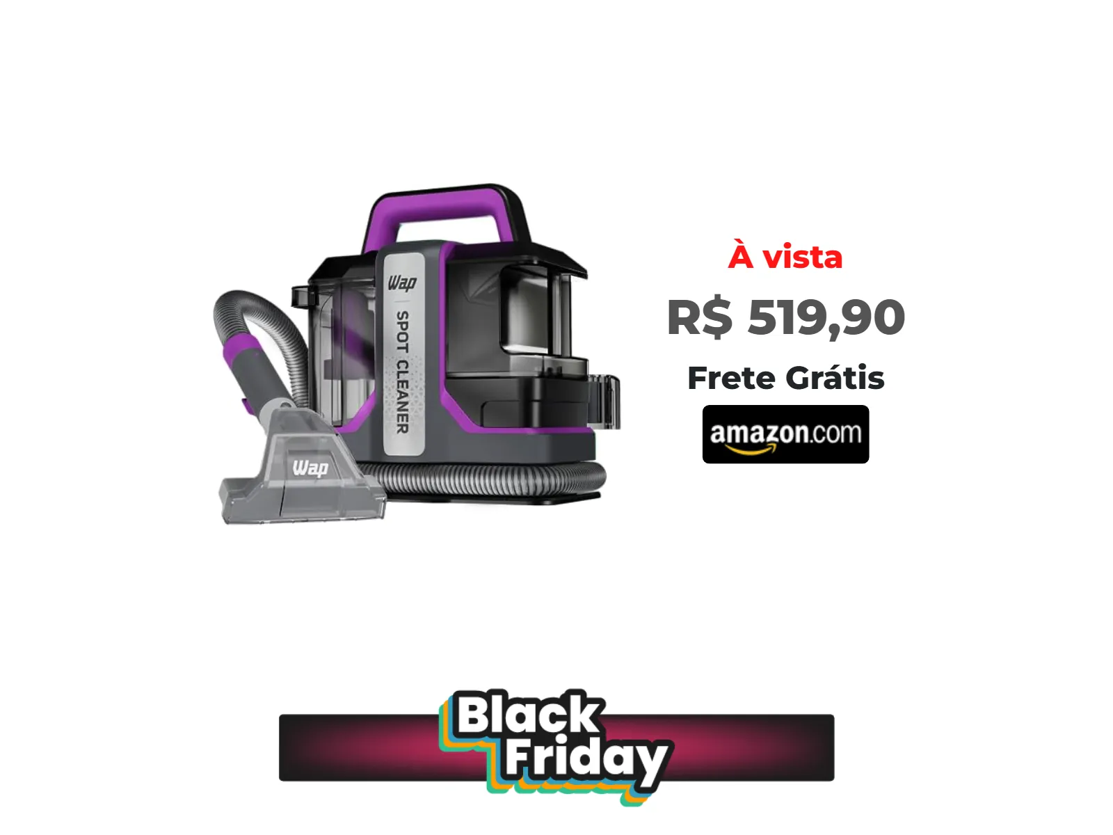 Foto do produto ❗WAP Extratora Portátil Spot Cleaner W3, 3 em 1, Borrifa, Esfrega e Extrai, com Sistema de Autolimpeza, 1450W 220V<br/>#Amazon: <a href="https://harpy.me/6g3xfBx5FCcc" target="_blank" rel="nofollow">https://harpy.me/6g3xfBx5FCcc</a>