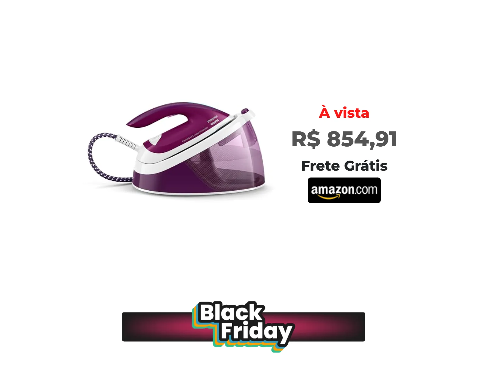 Foto do produto ❗Ferro de Passar PerfectCare Compact Essential Philips Walita Rosa 1800W, 110v - GC6842/32<br/>#Amazon: <a href="https://harpy.me/CoXiWWTRQgpI" target="_blank" rel="nofollow">https://harpy.me/CoXiWWTRQgpI</a>