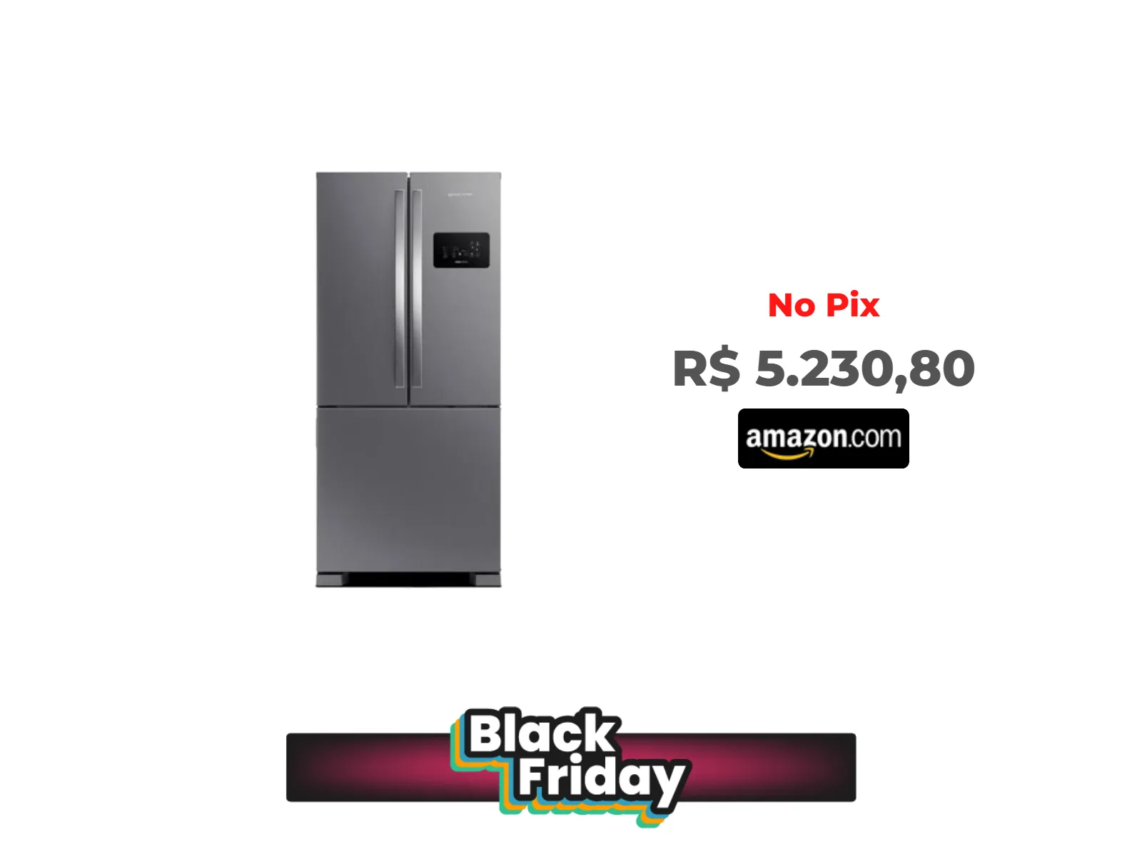 Foto do produto ❗Geladeira Brastemp Frost Free French Door A+++ 554 litros Cor Inox - BRO85AK 110V<br/>#Amazon: <a href="https://harpy.me/GTZ4PQ4LInBq" target="_blank" rel="nofollow">https://harpy.me/GTZ4PQ4LInBq</a>