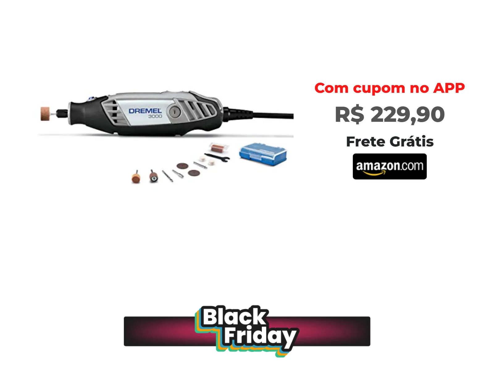 Foto do produto ❗Dremel Micro Retífica 3000 com 10 Acessórios 127V<br/>#Amazon: <a href="https://harpy.me/jV6b0Jb8X0y1" target="_blank" rel="nofollow">https://harpy.me/jV6b0Jb8X0y1</a>