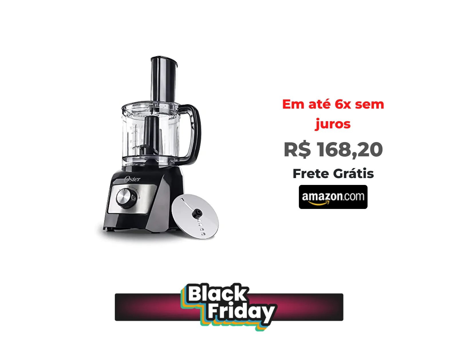 Foto do produto ❗Processador Oster Compacto 3 em 1, 110V, Preto, 300W, OMPR670<br/>#Amazon: <a href="https://harpy.me/MnyzIiMTfiqJ" target="_blank" rel="nofollow">https://harpy.me/MnyzIiMTfiqJ</a>