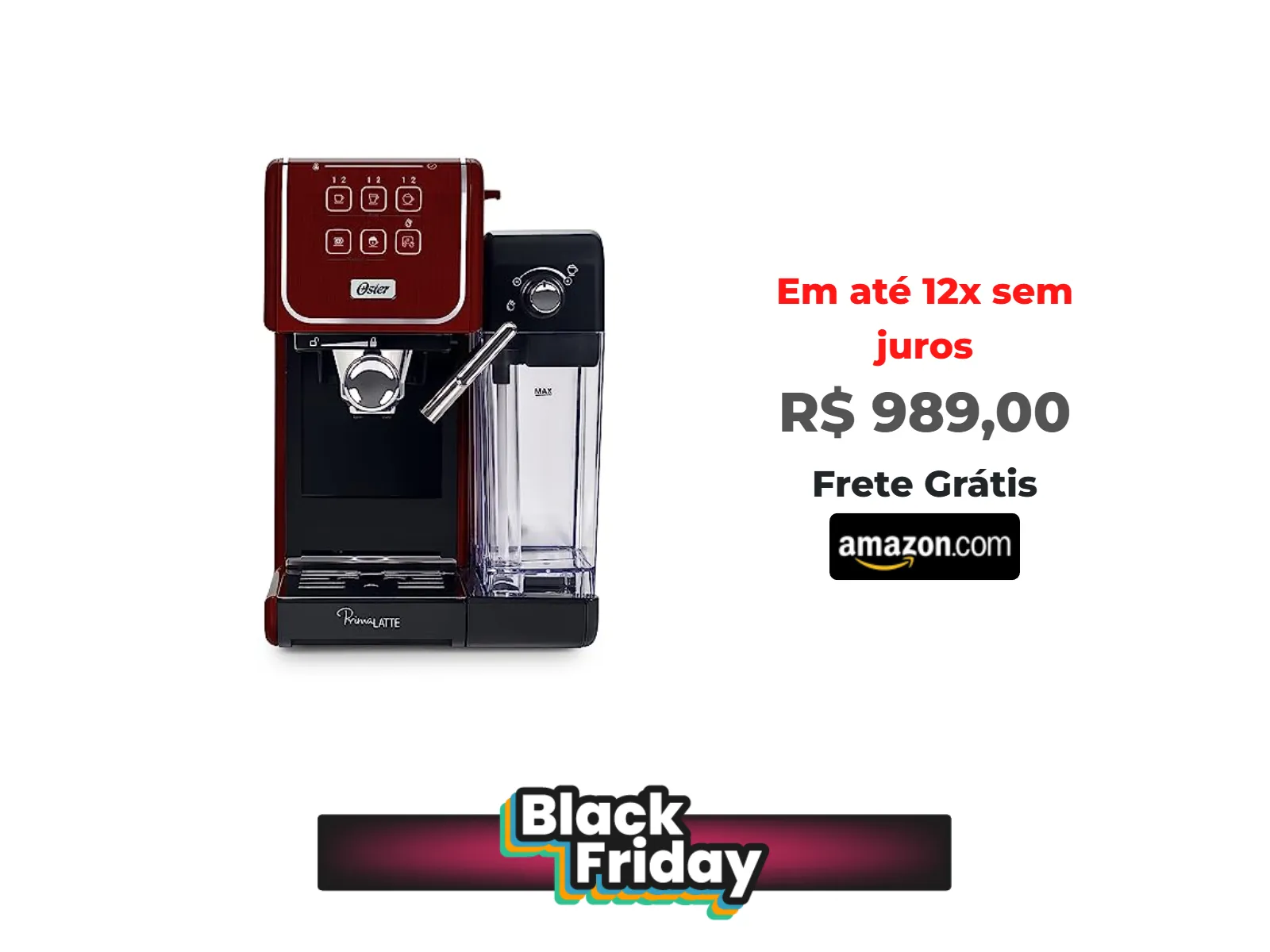 Foto do produto ❗Cafeteira Espresso Oster PrimaLatte Touch Red - 127V<br/>#Amazon: <a href="https://harpy.me/mNhwGeMU3wG4" target="_blank" rel="nofollow">https://harpy.me/mNhwGeMU3wG4</a>