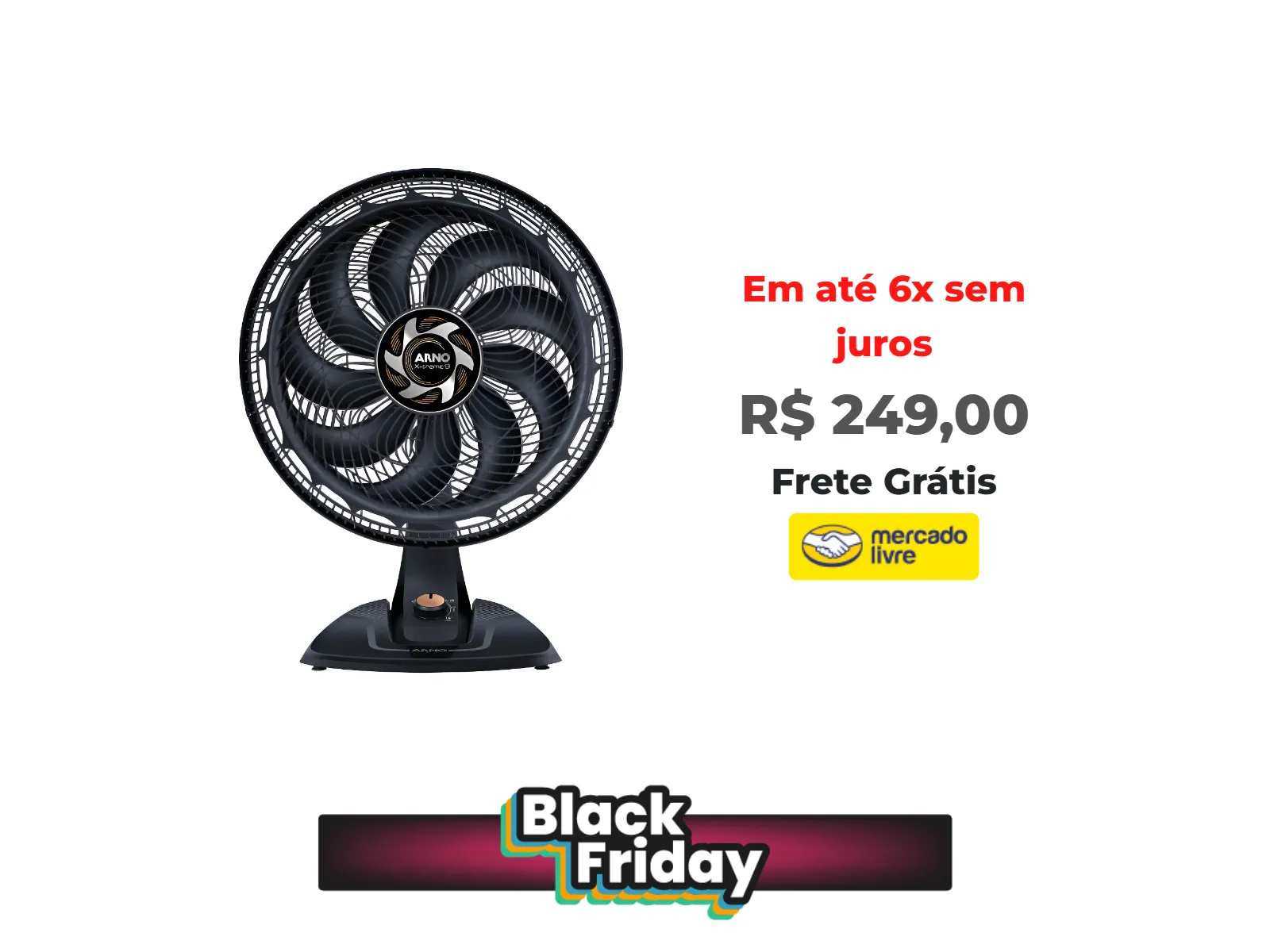 Foto do produto ❗Ventilador De Mesa Arno 40cm X-treme 160w Ve94 40 Cm Preto Preto Plástico<br/>#Mercado Livre: <a href="https://harpy.me/58ZUq2i9PboK" target="_blank" rel="nofollow">https://harpy.me/58ZUq2i9PboK</a>