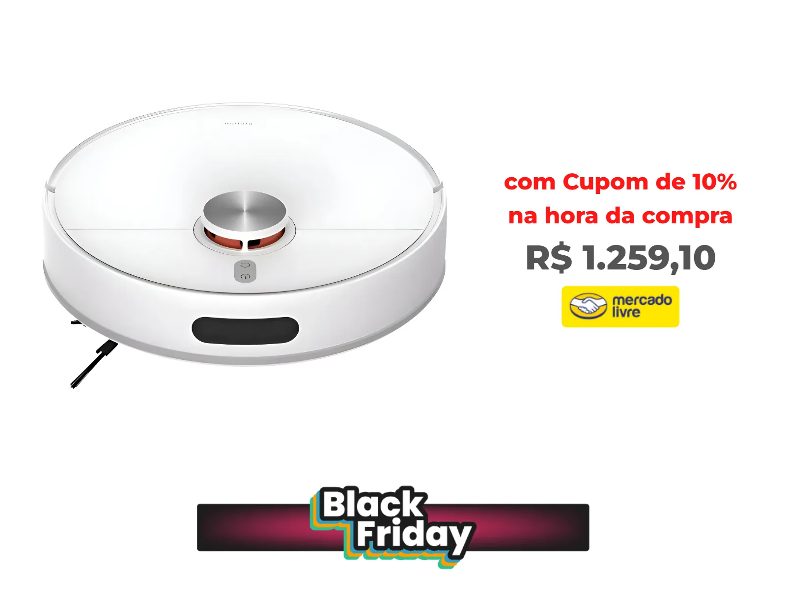 Foto do produto ❗Robô Aspirador Xiaomi Mi Robot Vacumm S40 com Mapeamento<br/>#Mercado Livre: <a href="https://harpy.me/dt5keT514AIQ" target="_blank" rel="nofollow">https://harpy.me/dt5keT514AIQ</a>