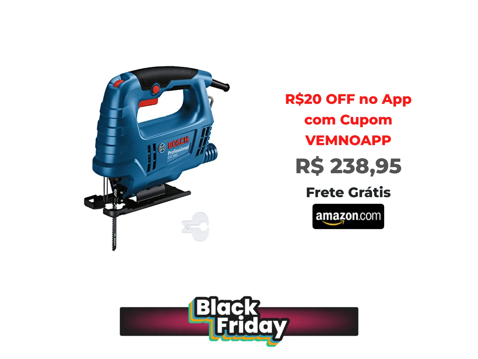 Foto do produto ❗Bosch Serra tico-tico GST 680 500W 220V, 1 lâmina e protetor anti-farpas<br/>#Amazon: <a href="https://harpy.me/ZKZdDMfgWXMs" target="_blank" rel="nofollow">https://harpy.me/ZKZdDMfgWXMs</a>