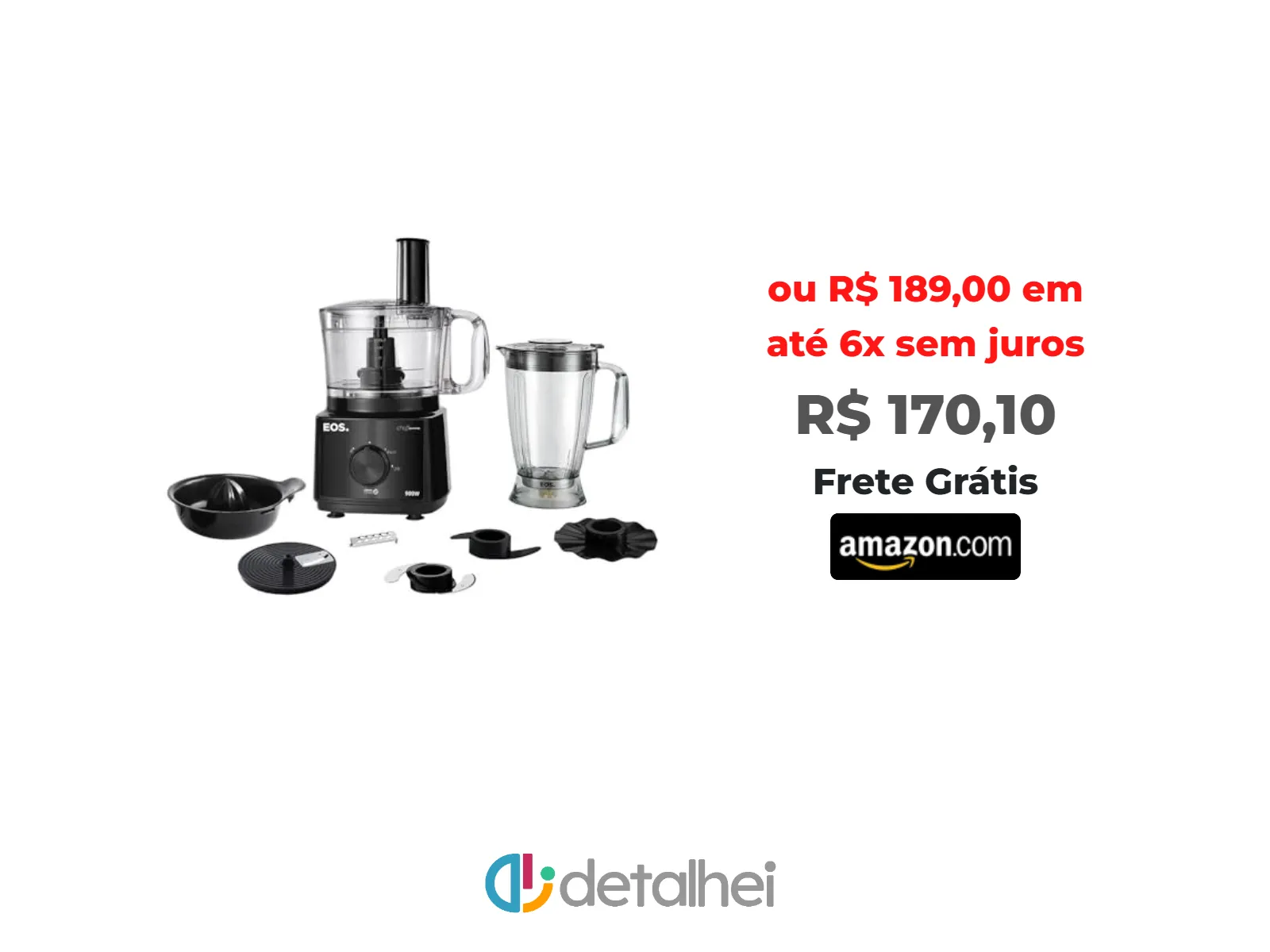 Foto do produto ❗Processador de Alimentos Eos Multipro 7 em 1 900w Inox All Black Eps01p 110v<br/>#Amazon: <a href="https://harpy.me/GmZawayK4khC" target="_blank" rel="nofollow">https://harpy.me/GmZawayK4khC</a>
