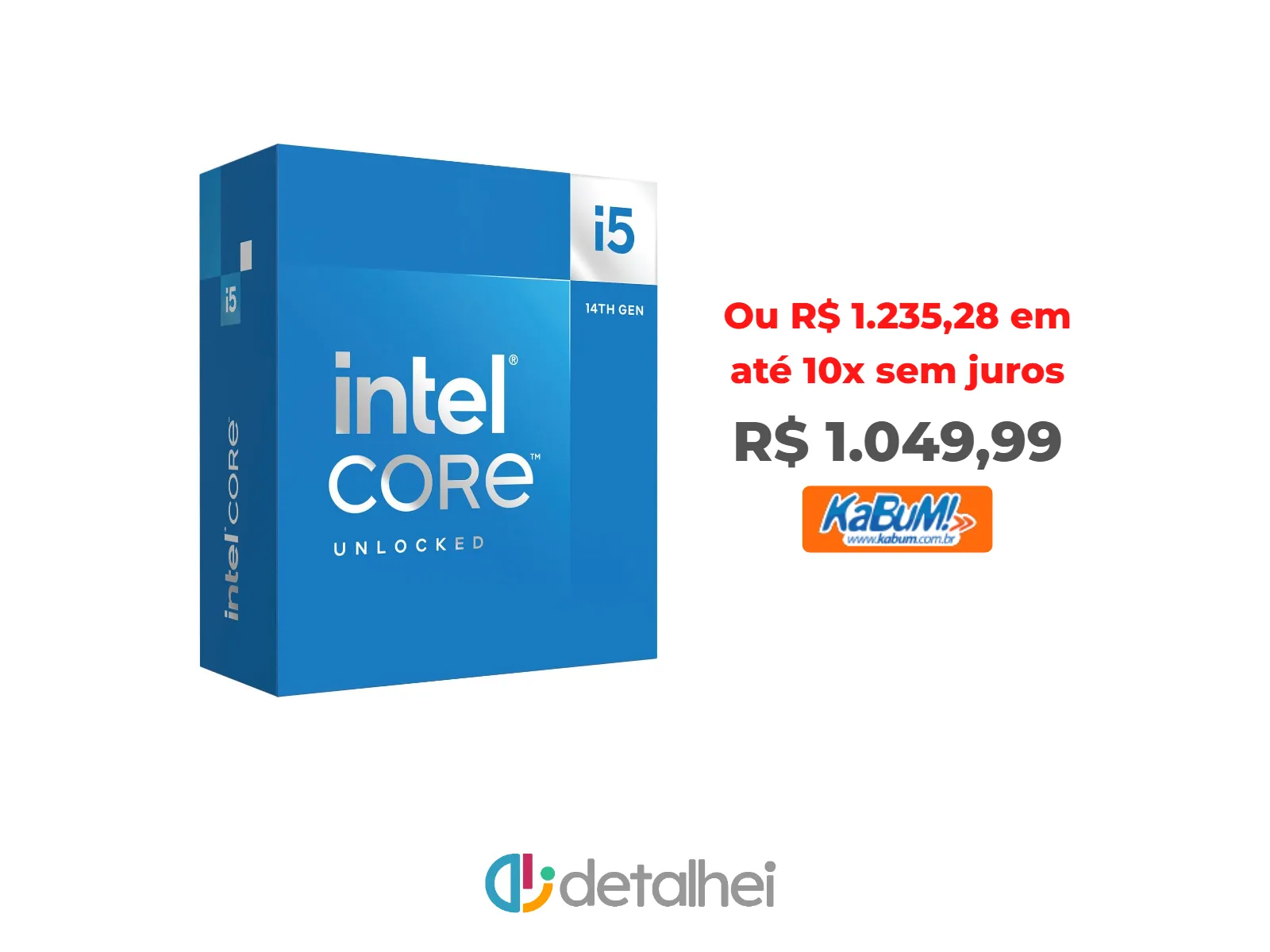 Foto do produto ❗Processador Intel Core i5-14600K, 14ª Geração, 5.3 GHz Max Turbo, Cache 24MB, 14 Núcleos, 20 Threads, LGA1700 - BX8071514600K<br/>#Kabum: <a href="https://harpy.me/WUnBB_5e-noE" target="_blank" rel="nofollow">https://harpy.me/WUnBB_5e-noE</a>