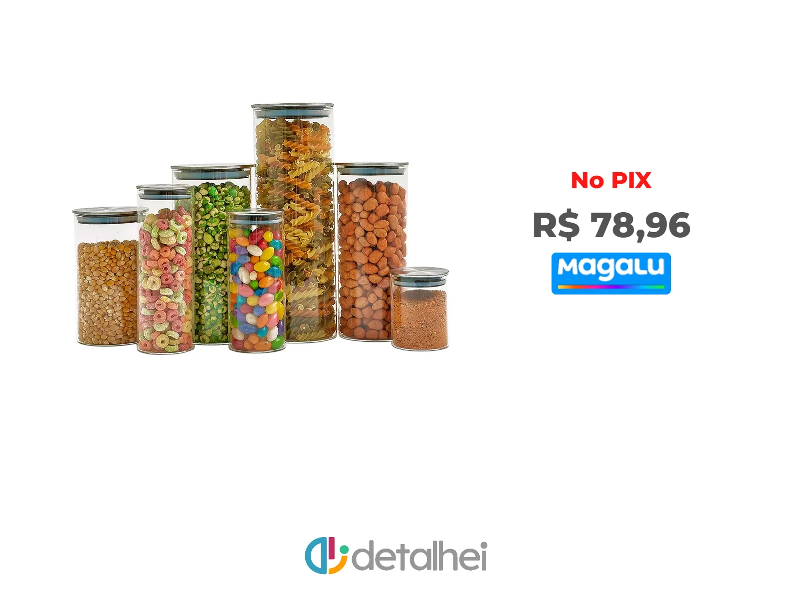 Foto do produto ❗Jogo de Potes de Vidro Hermético Brinox com Tampa Redondo Ekko 7 Peças<br/>#Magazine Luiza: <a href="https://harpy.me/QXnDwfniJFg_" target="_blank" rel="nofollow">https://harpy.me/QXnDwfniJFg_</a>