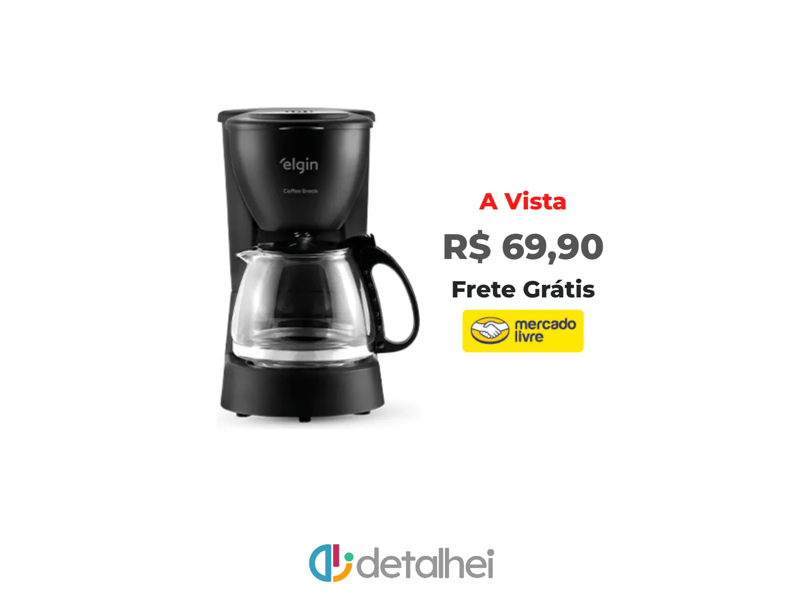 Foto do produto ❗Cafeteira Elétrica 15 Xícaras Elgin Coffee Break Preta<br/>#Mercado Livre: <a href="https://harpy.me/OssWsLDrYKff" target="_blank" rel="nofollow">https://harpy.me/OssWsLDrYKff</a>