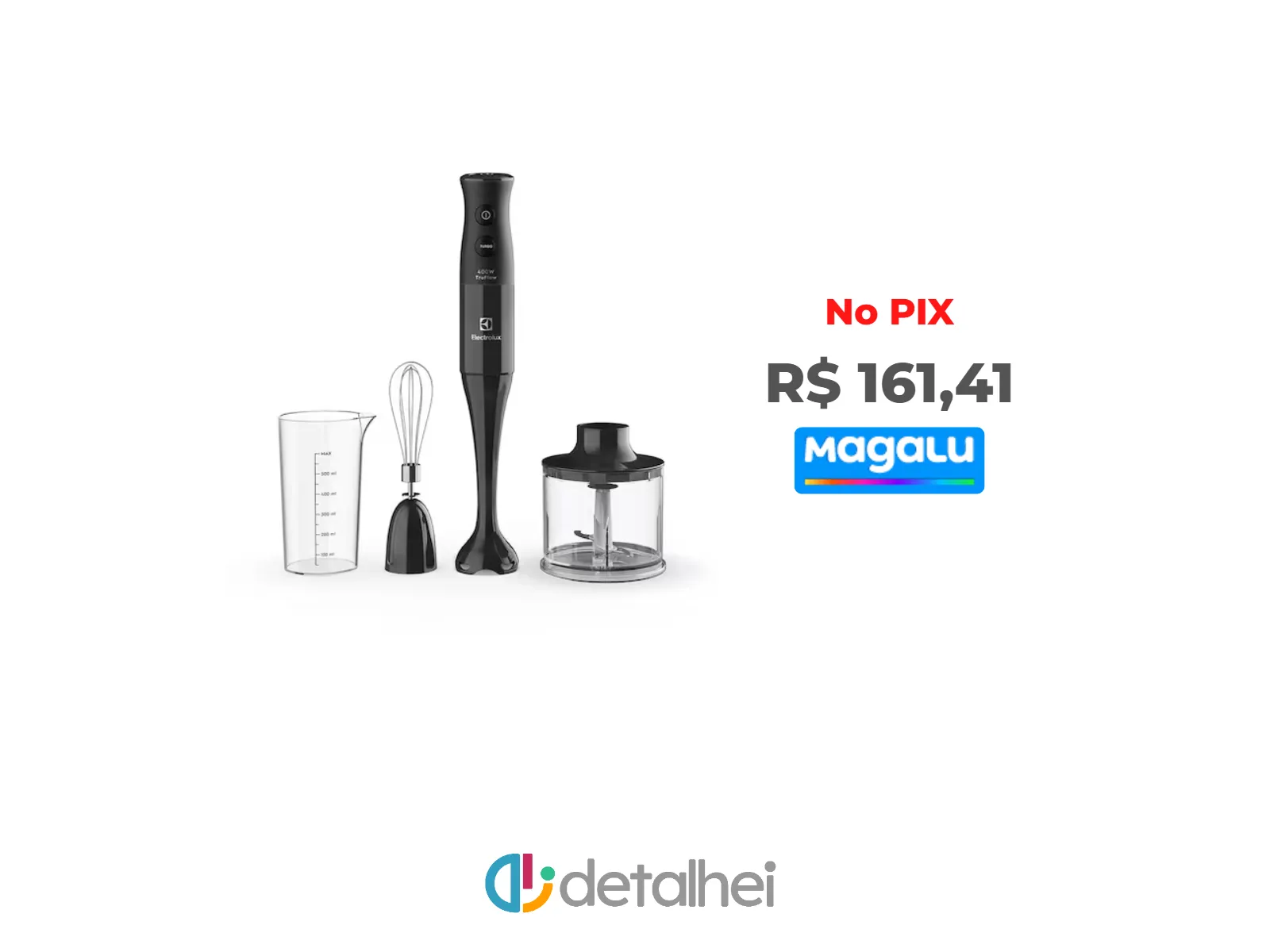 Foto do produto ❗Mixer 3 em 1 Electrolux Preto 400W com Tecnologia TruFlow (EIB10)<br/>#Magazine Luiza: <a href="https://harpy.me/neeRmjjk7R57" target="_blank" rel="nofollow">https://harpy.me/neeRmjjk7R57</a>