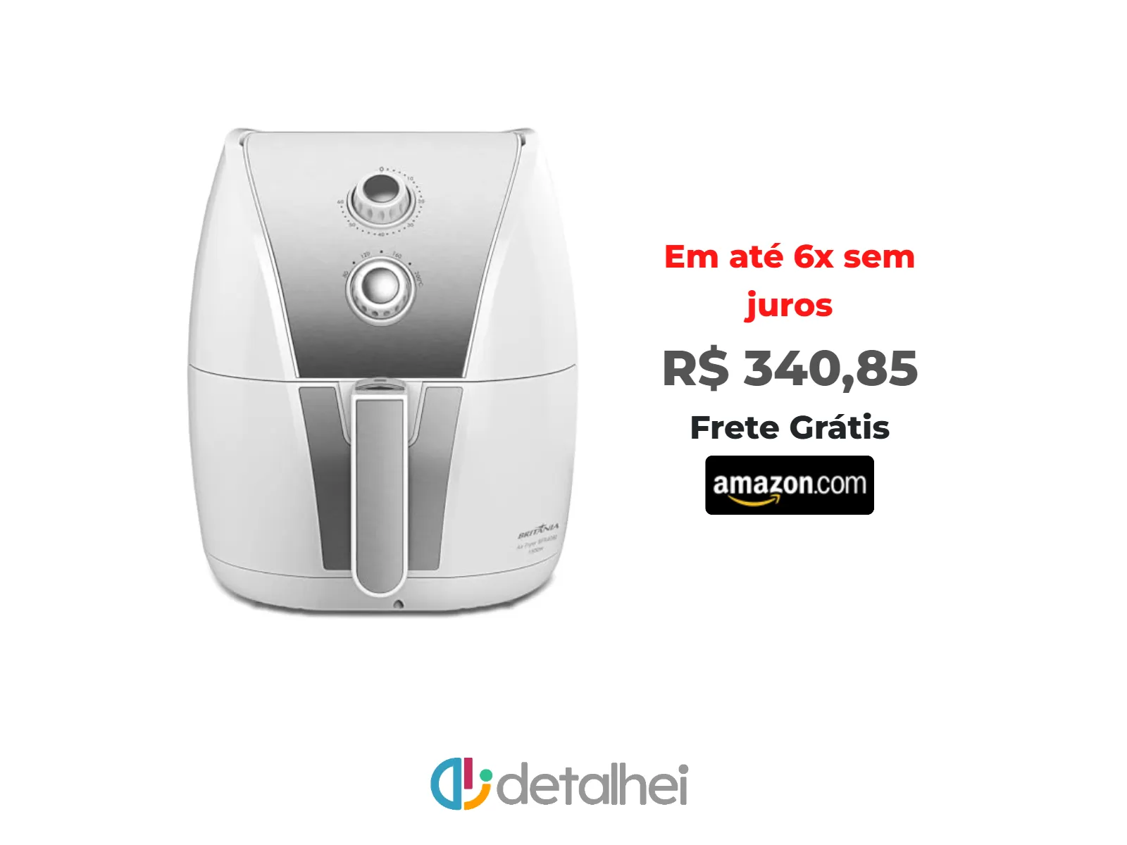 Foto do produto ❗Fritadeira Air Fryer Britânia BFR40BI Redstone 5L 1500W 127V<br/>#Amazon: <a href="https://harpy.me/C30xeyGbdmD7" target="_blank" rel="nofollow">https://harpy.me/C30xeyGbdmD7</a>
