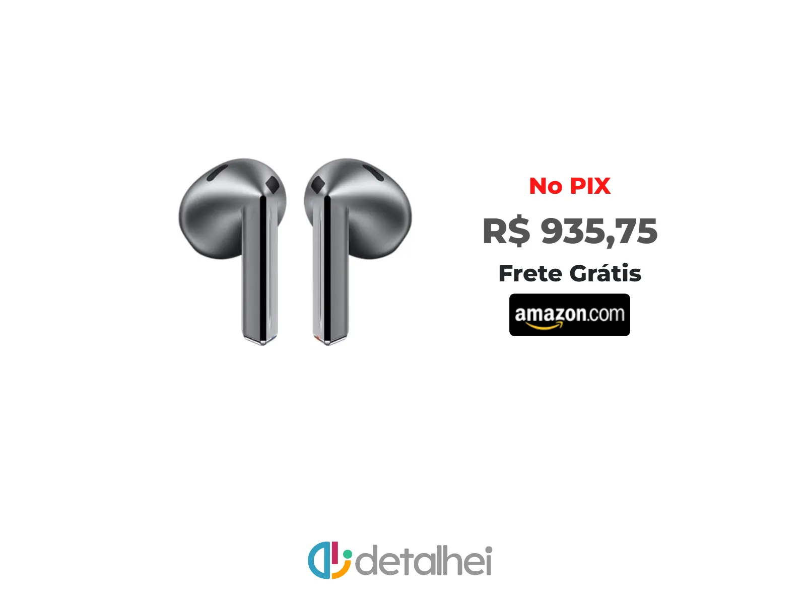 Foto do produto ❗Samsung Galaxy Buds3, Fone de Ouvido sem fio, Cancelamento ativo de Ruído, Galaxy AI - Cinza<br/>#Amazon: <a href="https://harpy.me/yNpIiKrfARK-" target="_blank" rel="nofollow">https://harpy.me/yNpIiKrfARK-</a>