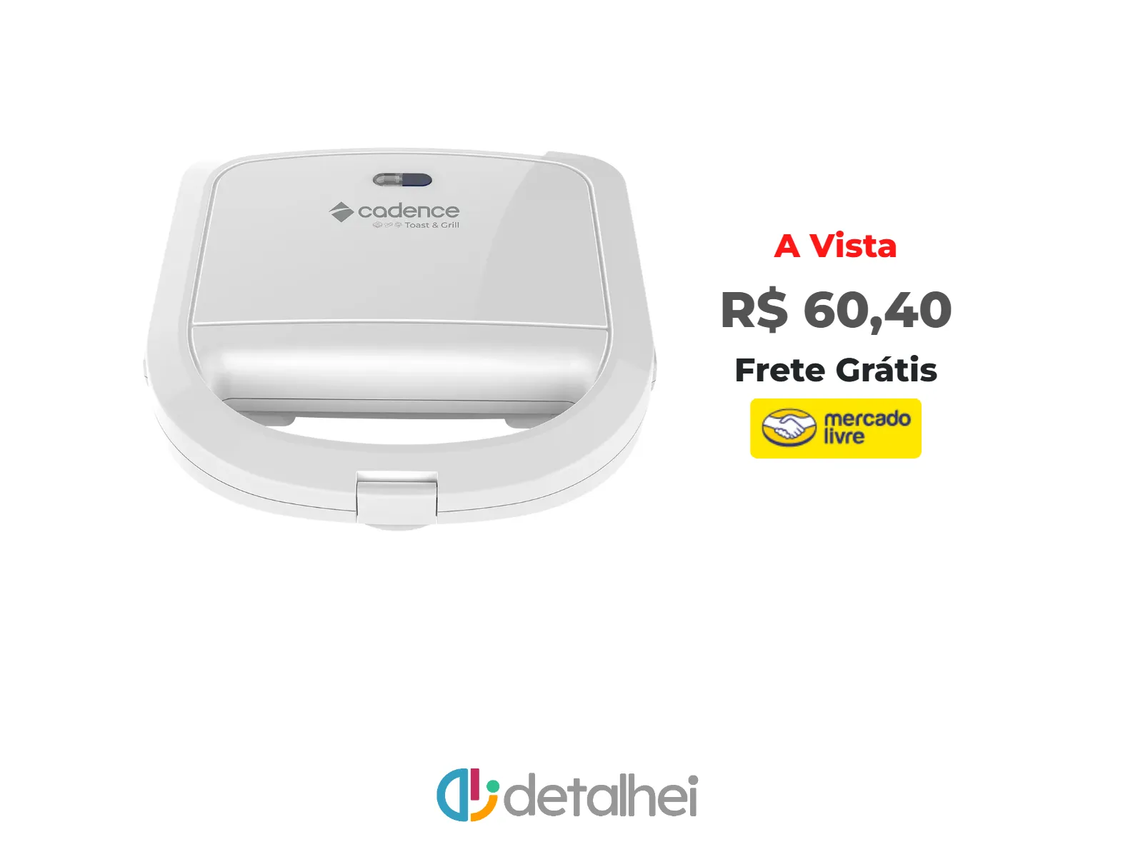 Foto do produto ❗Sanduicheira Elétrica Cadence Toast &amp; Grill Branco<br/>#Mercado Livre: <a href="https://harpy.me/g-ZjZi805Hj4" target="_blank" rel="nofollow">https://harpy.me/g-ZjZi805Hj4</a>